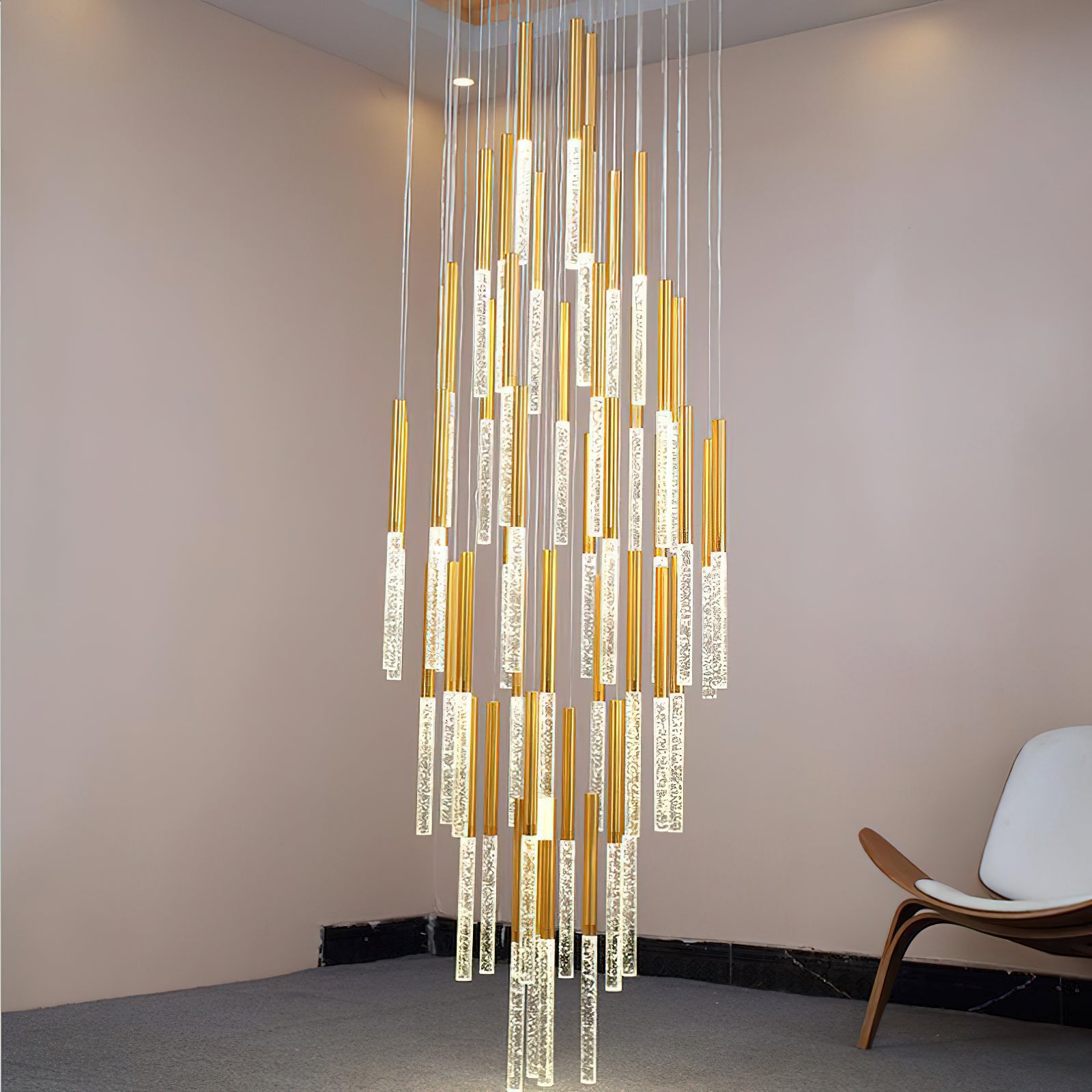 Modern Bubble Glass Pendant Light - Elegant Hanging Chandelier for Dining Room, Kitchen Island & Bedroom Decor - Dimmable LED Lighting Fixture