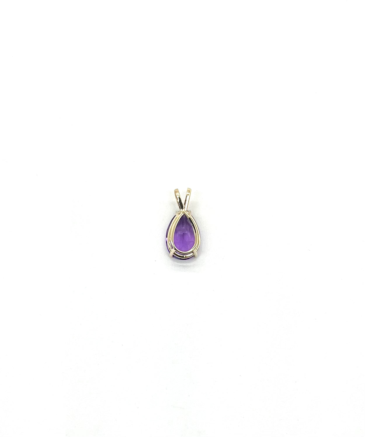 Elegant Pear-Shaped Amethyst Pendant Necklace | Genuine Purple Gemstone Jewelry for Women | Perfect for Weddings, Anniversaries & Special Occasions