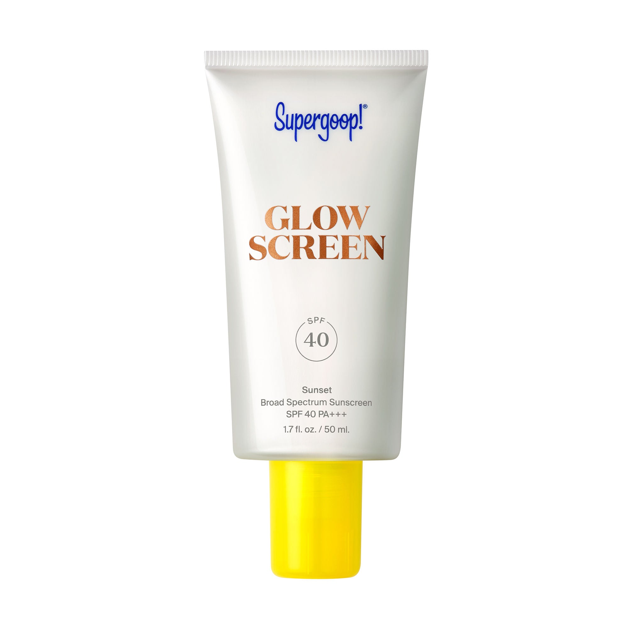 Supergoop! Glowscreen SPF 40 Hydrating Face Sunscreen with Dewy Finish - Broad Spectrum UVA/UVB Protection, Vitamin B5 & Hyaluronic Acid - Perfect for Daily Wear Under Makeup or as a Standalone Glow Booster