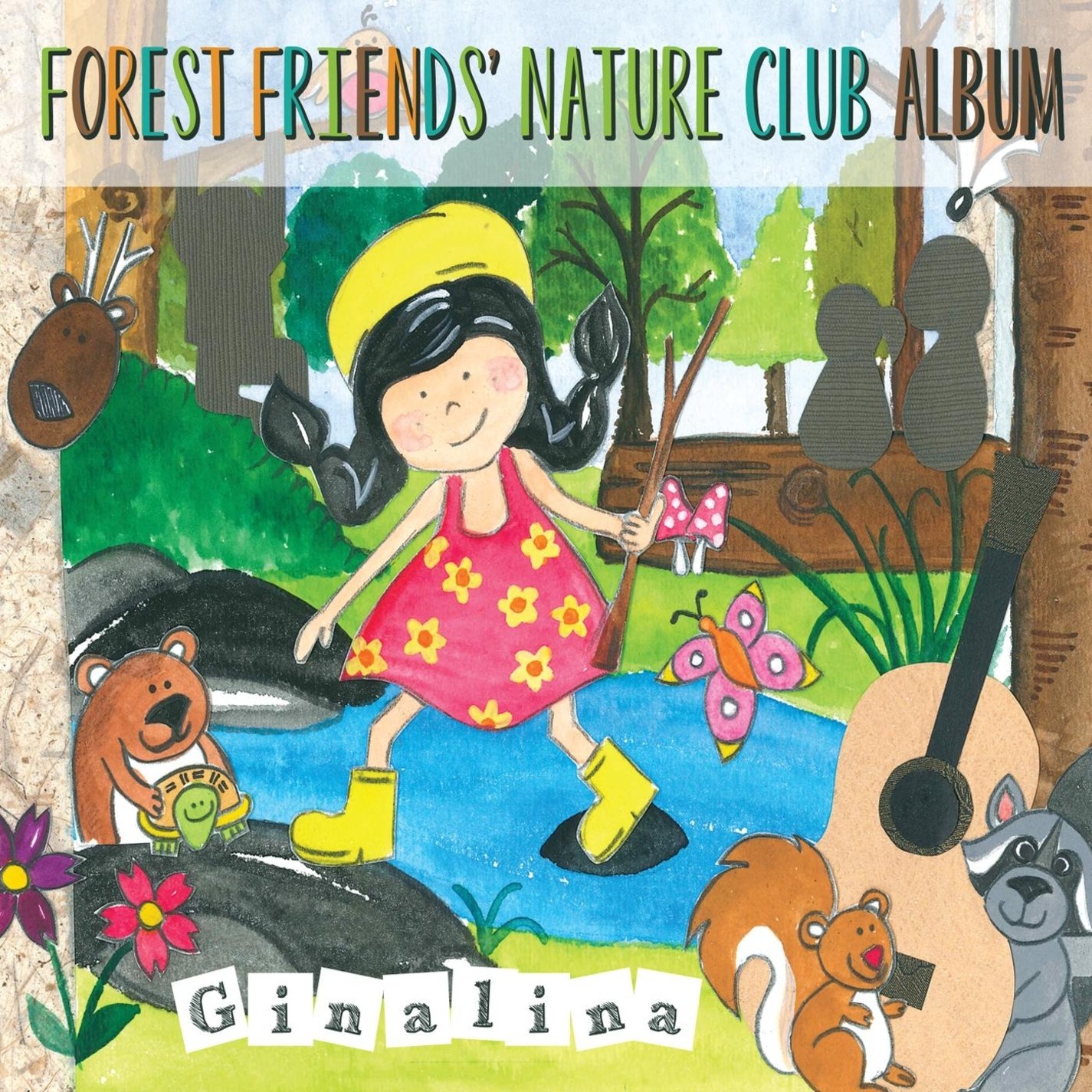 Forest Friends Nature Club Album - Scrapbook for Kids Outdoor Adventures, Camping & Nature Exploration - Perfect for School Projects, Family Trips & Memory Keeping