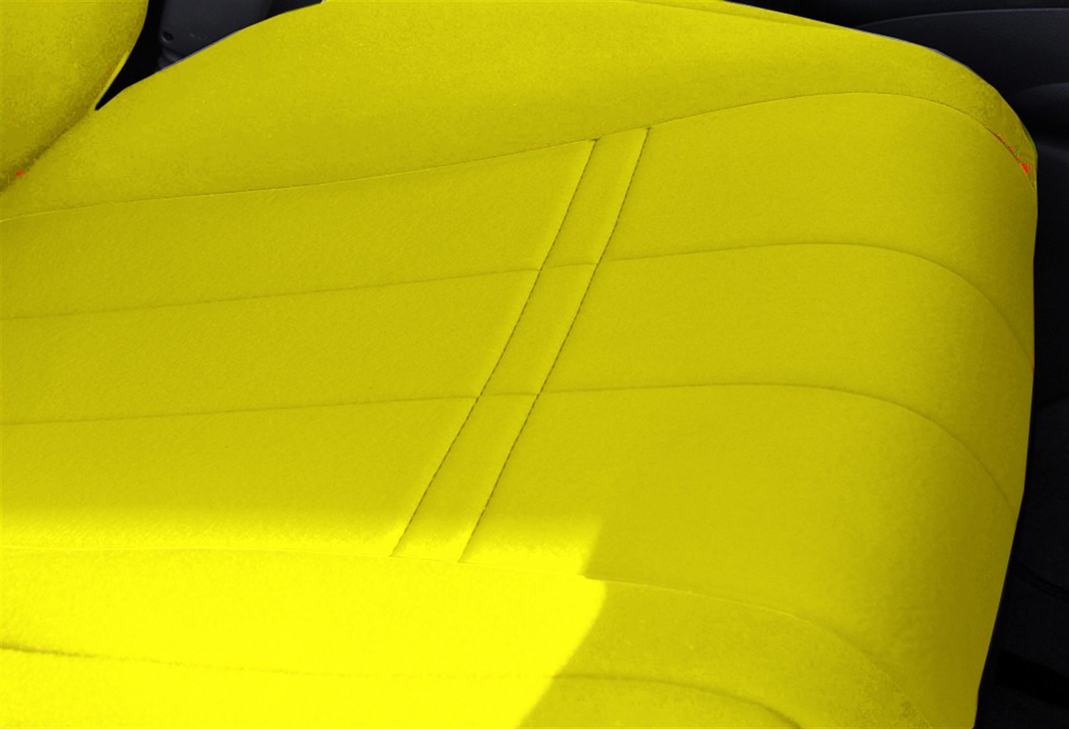NeoSupreme Seat Covers for Ford Expedition 2007-2016 | Yellow Trim for Car & Truck Protection
