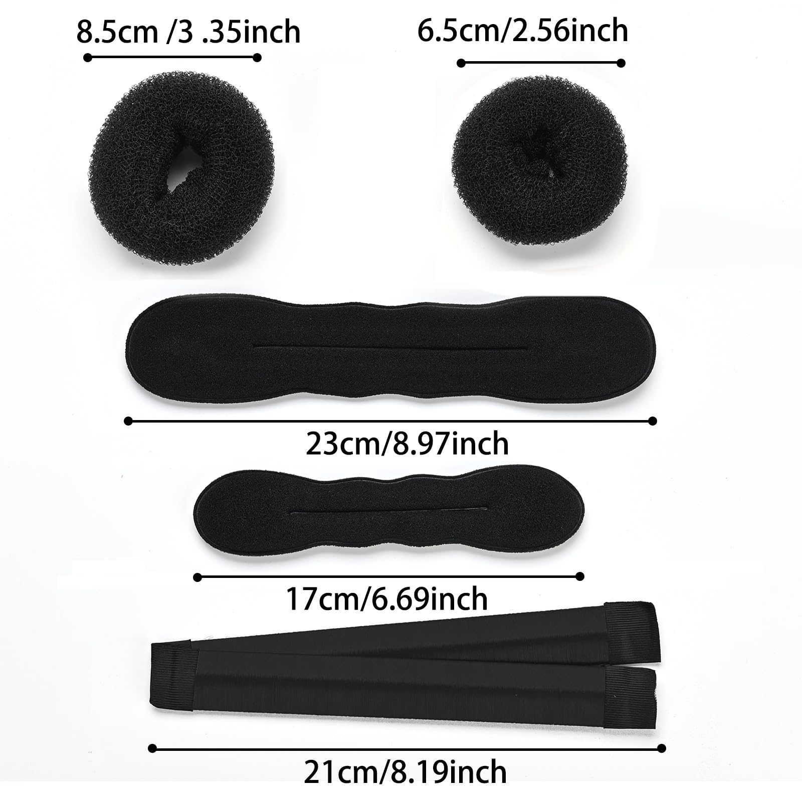 31-Piece Hair Bun Maker Set - Complete Styling Accessories Kit for Women (Black) | Perfect for Updos, Ponytails & Everyday Hairstyles at Home, Work or Special Occasions