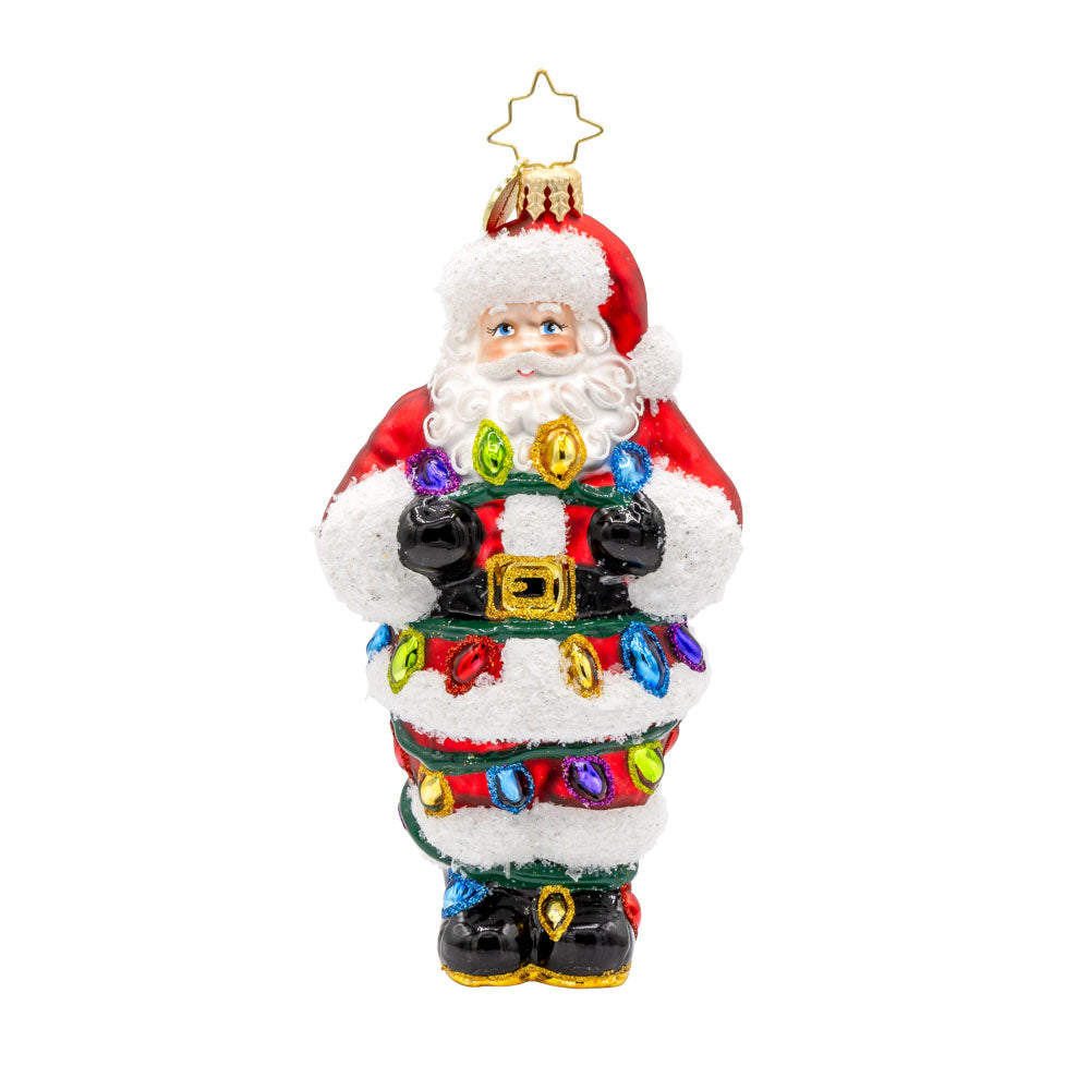 Tangled Up Santa Christmas Decorations - Festive Holiday Ornaments for Tree, Home & Party Decor | Perfect for Xmas Gifts & Seasonal Celebrations
