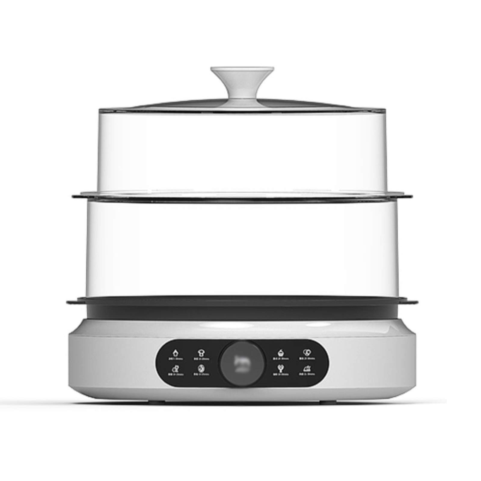 HYDZQ Large Capacity Electric Steamer - 2-Tier Multi-Function Food Steamer for Home Kitchen | Perfect for Steaming Vegetables, Dumplings & Healthy Meals