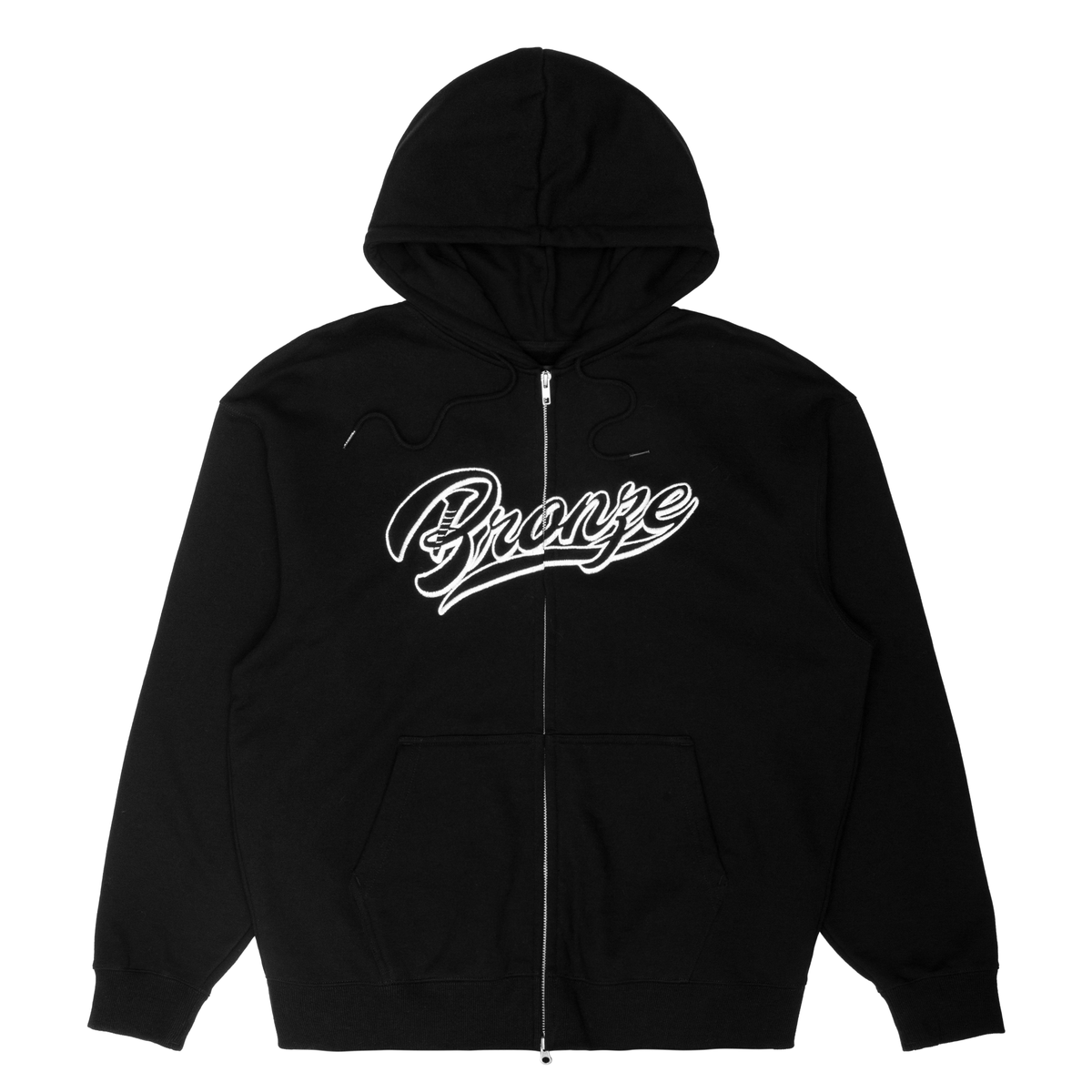Premium Bronze 65K Sports Zip Hoodie for Men & Women - Breathable Athletic Pullover with Zipper - Ideal for Gym, Running & Outdoor Activities - Black