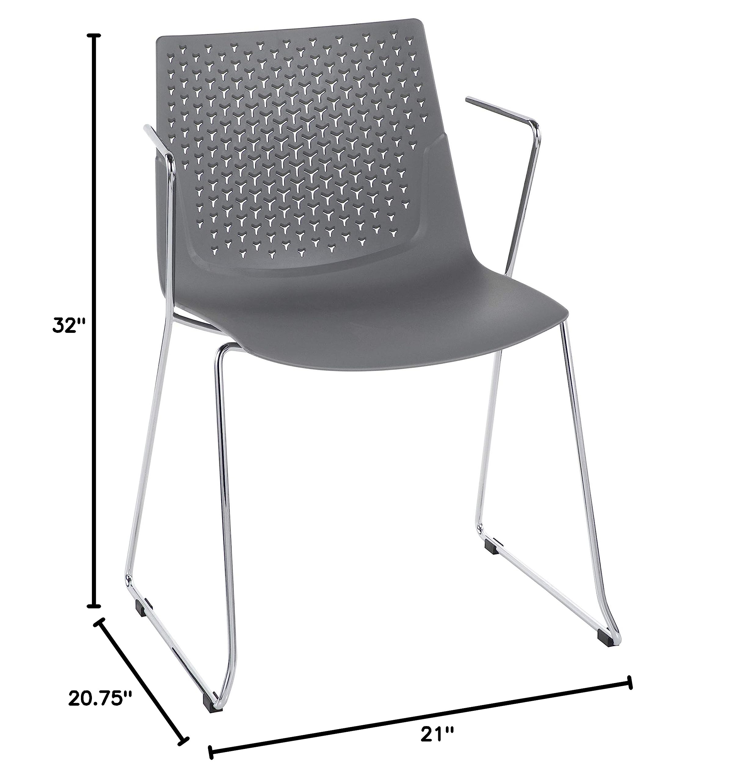 LumiSource Matcha Green Upholstered Dining Chairs Set of 2 - Modern Kitchen Chairs with Padded Seat for Dining Table - Perfect for Small Spaces, Breakfast Nooks & Contemporary Dining Rooms