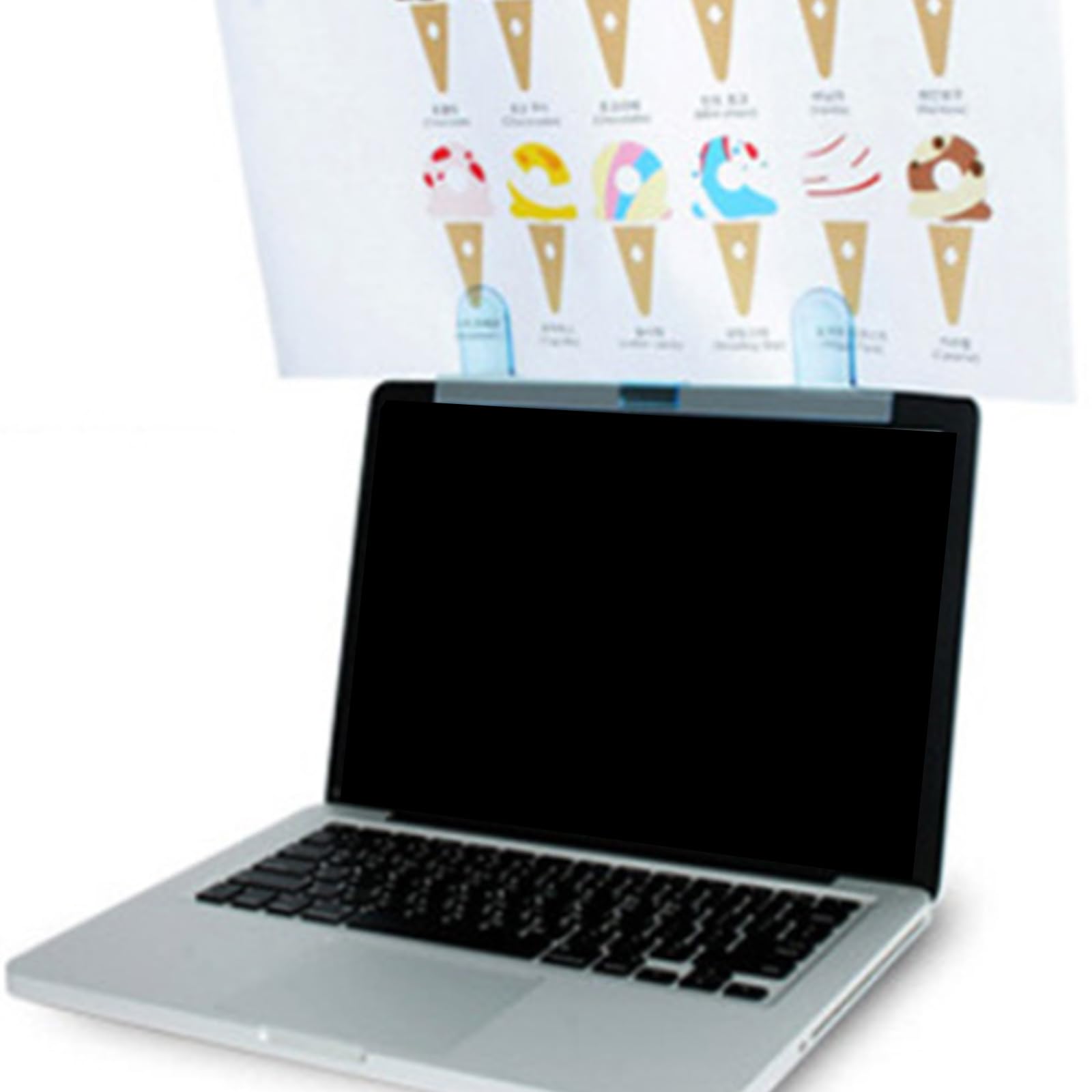 REDYY Laptop Document Holder Clip - Adjustable Copy Stand for Typing, Reading & Note Organizing - Perfect for Office, Home & School Desks (Fits Monitors & Laptops)