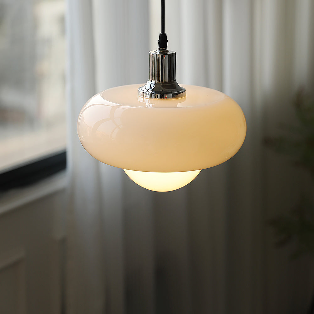 Vintage Harvey Pendant Lamp - Industrial Style Hanging Light Fixture with Metal Shade for Kitchen Island, Dining Room, or Bedroom Lighting