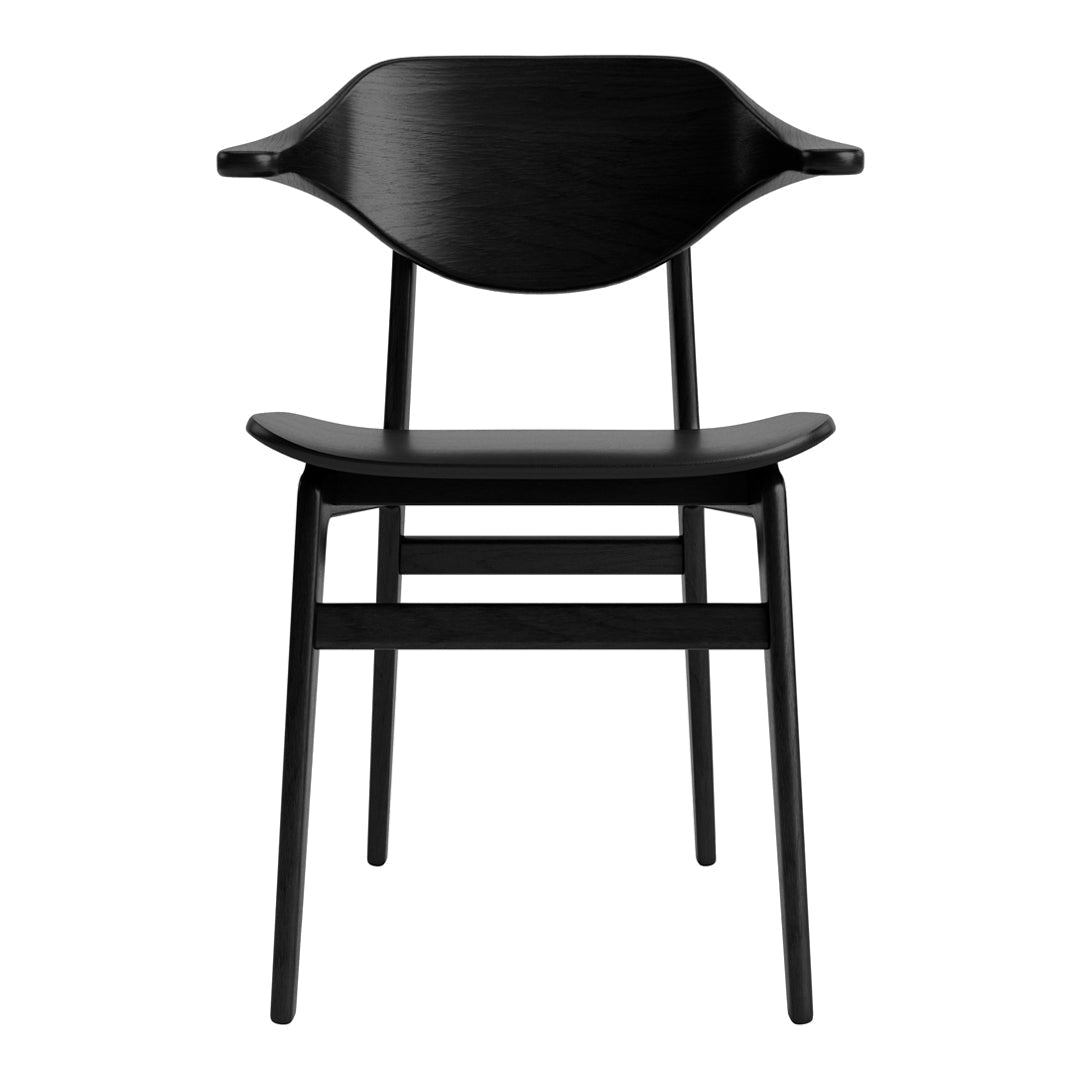 Bufala Dining Chair - Modern Wooden Dining Room Chair with Upholstered Seat - Perfect for Kitchen, Dining Room, and Home Office