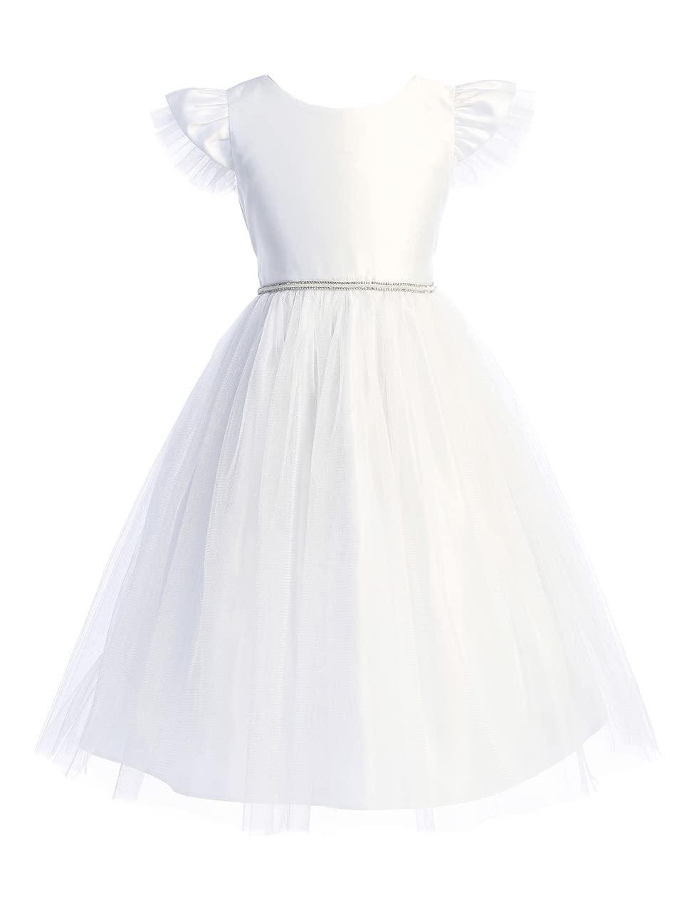 iGirlDress Flower Girl Dress for First Communion, Pageant, Wedding & Birthday - Elegant Lace Party Gown for Special Occasions