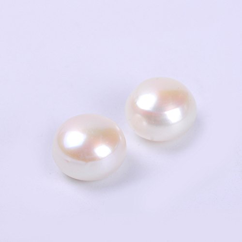 10 Pairs AAA Round Earing Beads Rondelle - 20Pcs Natural Freshwater Pearl Beads for Jewelry Making (10-10.5mm) - DIY Earrings, Necklaces & Bracelets - Perfect for Handmade Gifts, Bridal Jewelry & Boho Accessories