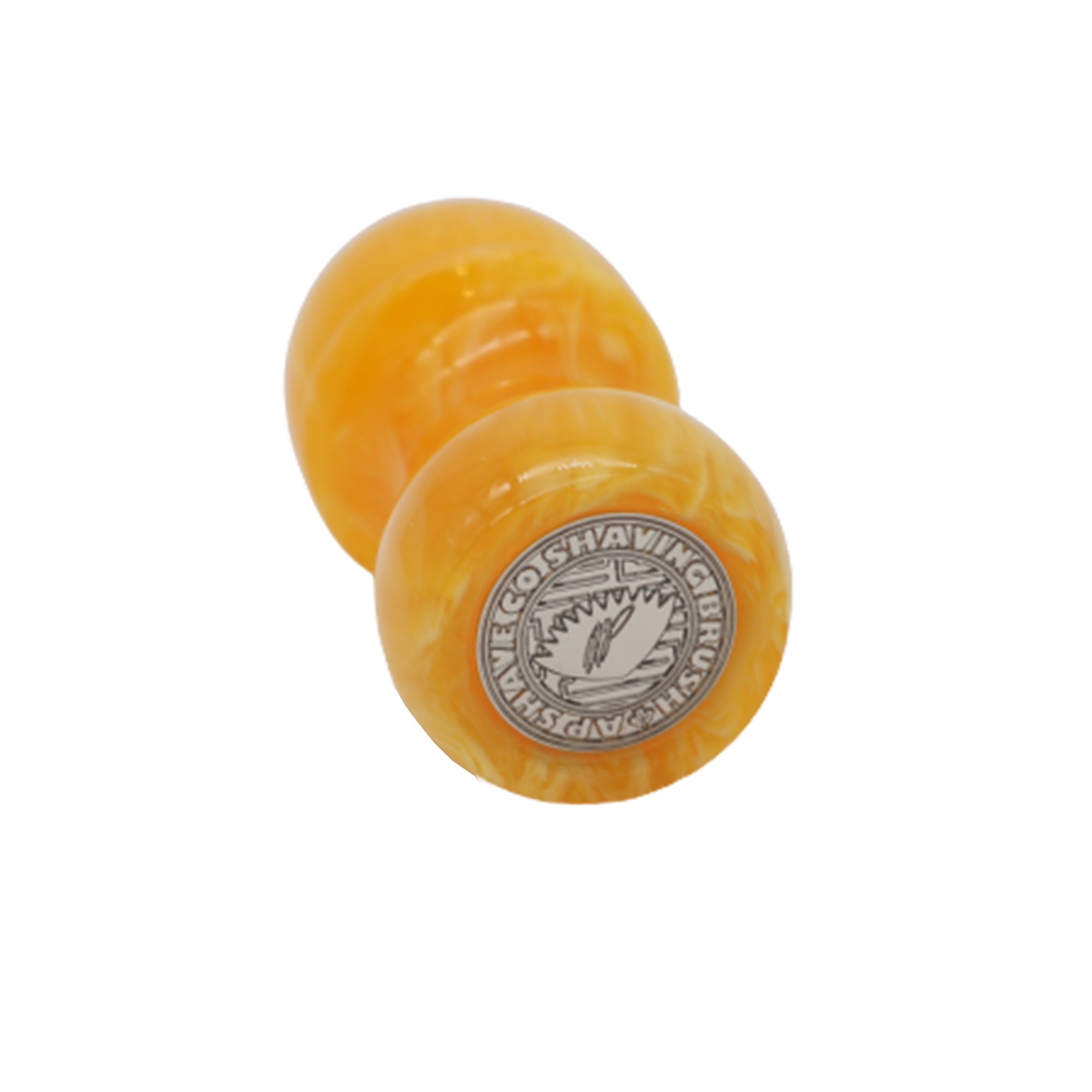 Premium Amber Handcrafted Shaving Brush Handle - Fits 24mm & 26mm Knots - Perfect for Wet Shaving & Grooming Gifts for Men