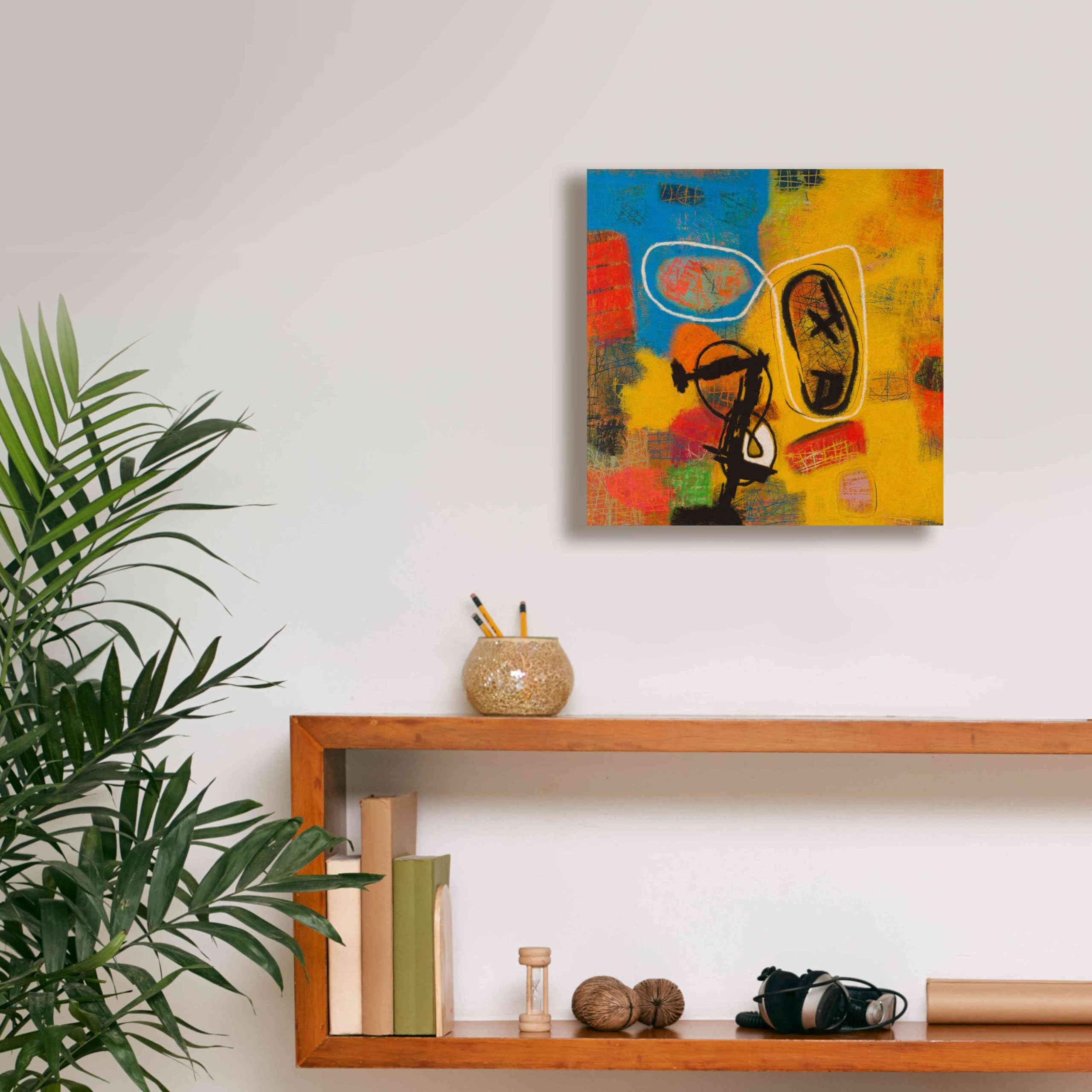 Epic Graffiti 'Conversations in the Abstract 32' by Downs - Premium Giclee Canvas Wall Art Print 12