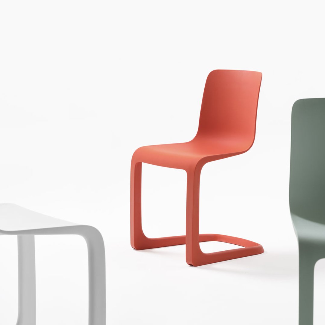 Vitra Evo C Chair by Jasper Morrison - Modern Ergonomic Dining Chair for Home & Office Use