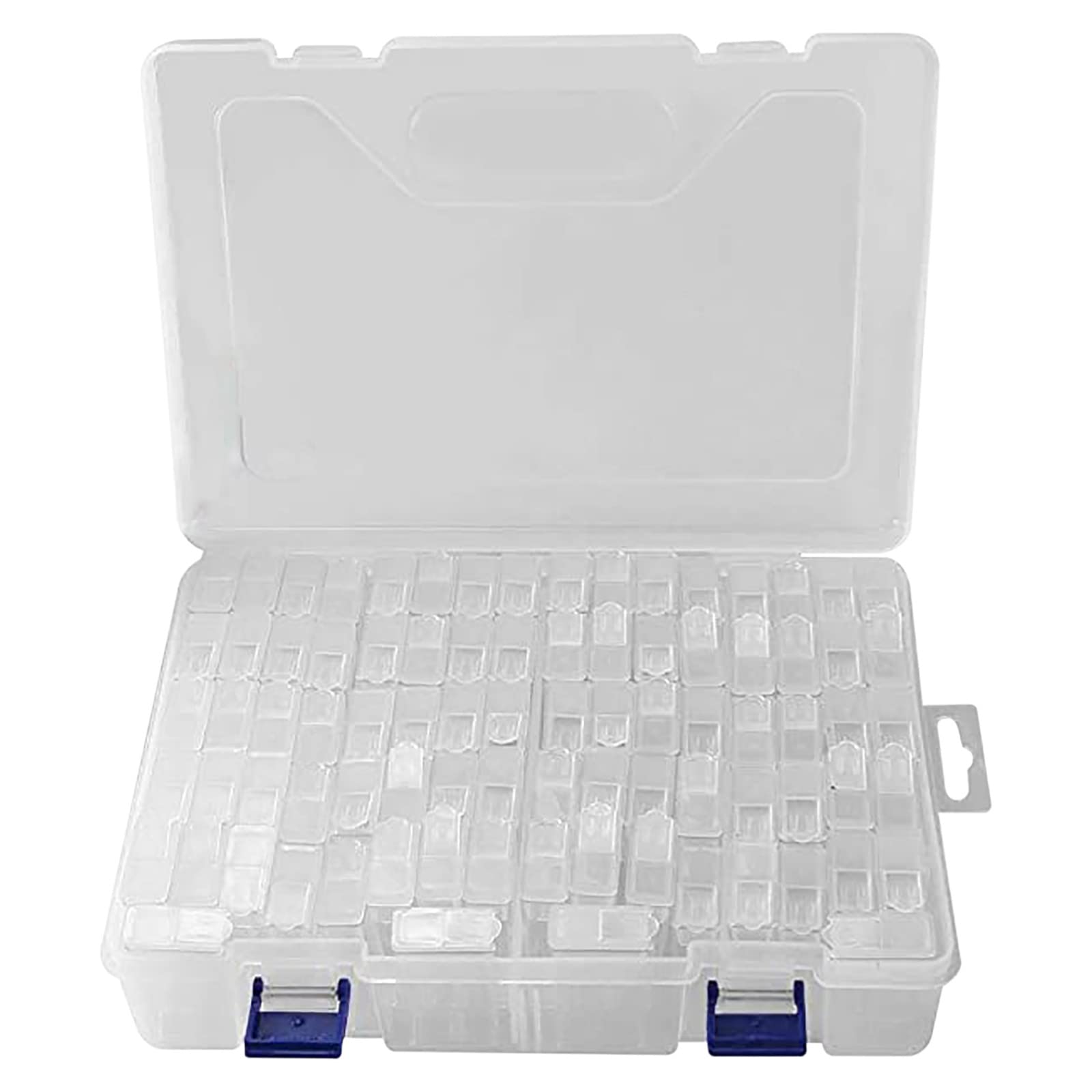 Diamond Painting Storage Box - Transparent Bead Organizer with 84 Grids for DIY Crafts, Home Organization & Blanket Storage | Perfect for Art Supplies, Jewelry Making & Household Items