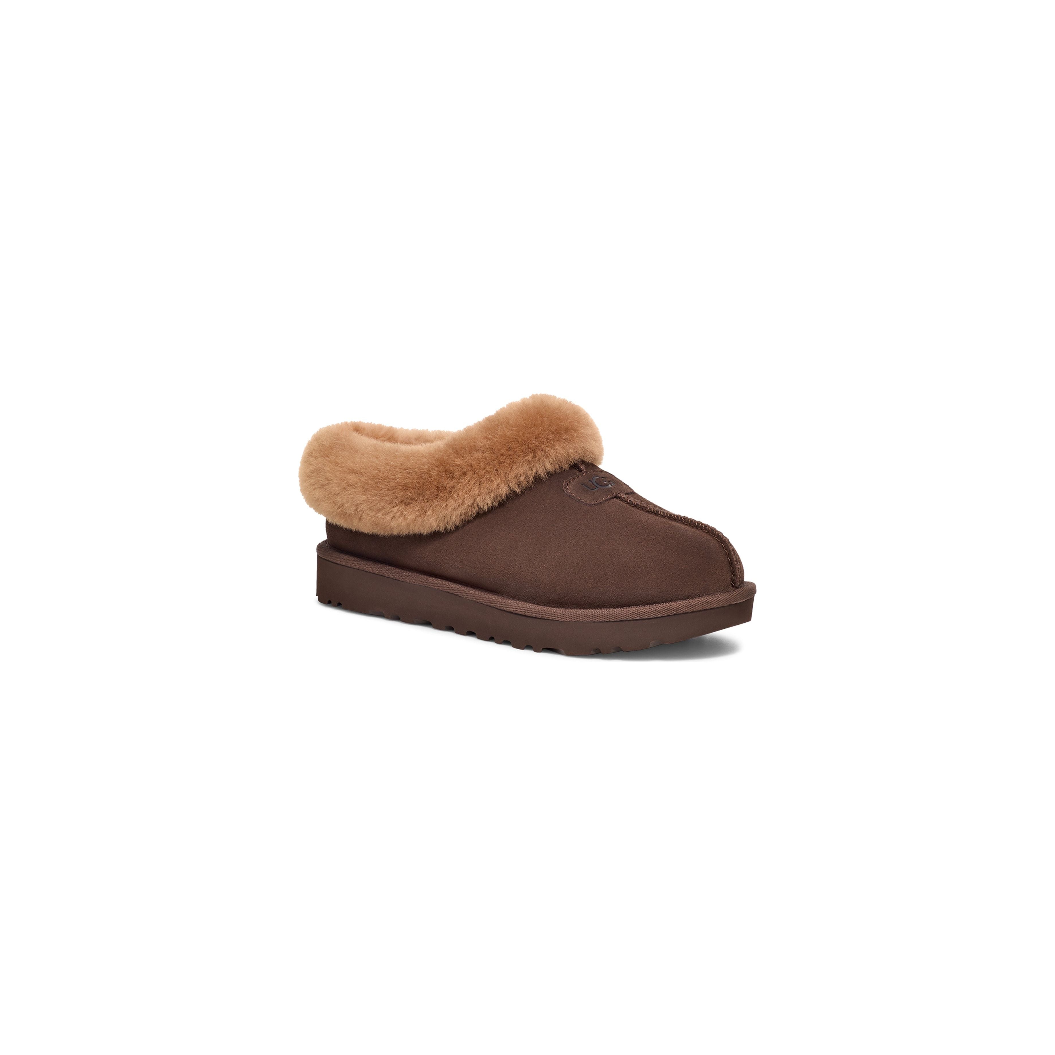 UGG Women's Tazzette Slippers - Cozy Burnt Cedar Suede House Shoes for Winter Comfort | Perfect for Lounging at Home & Cold Weather Wear