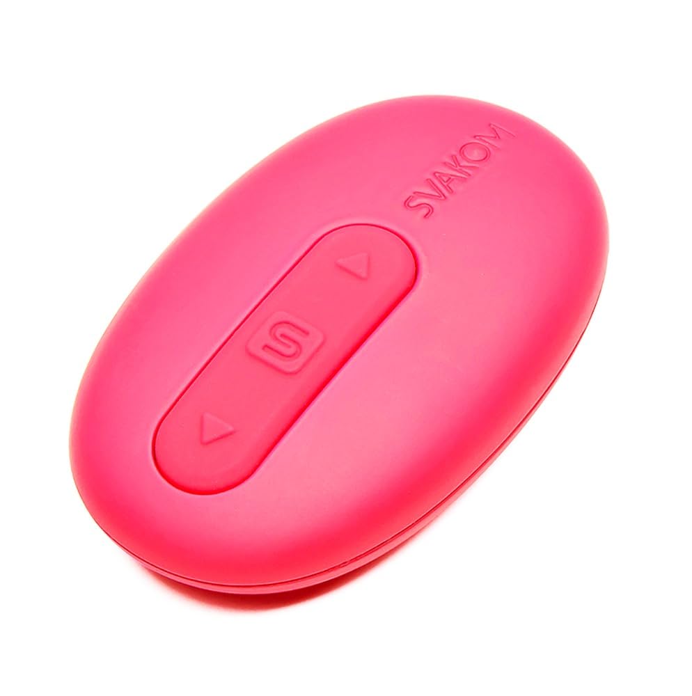 SVAKOM Elva Wireless Remote Control Vibrating Egg - Rechargeable, Quiet, Waterproof Adult Toy for Couples (Plum Red) | Perfect for Long Distance Play & Romantic Nights