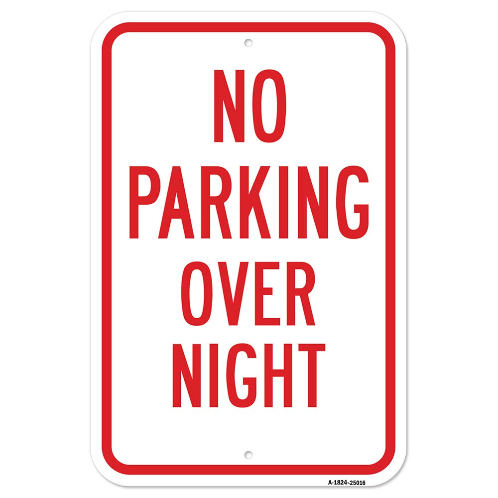 No Overnight Parking Sign - 18