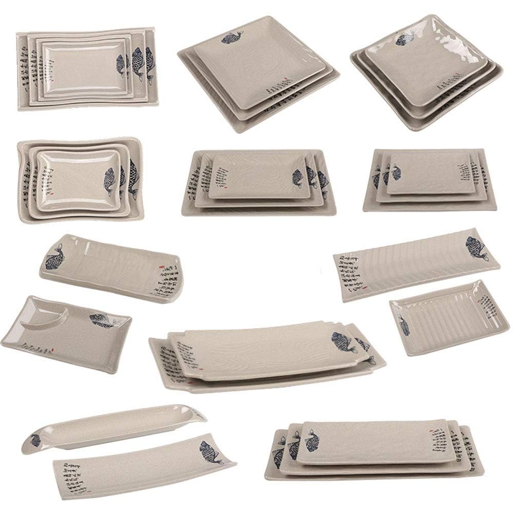 Unbreakable A5 Melamine Dinner Plates - 10-Pack Durable Dishwasher Safe Feast & Banquet Tableware for Restaurants, Hotels, and Outdoor Dining - Imitation Ceramic Look - B11 Style