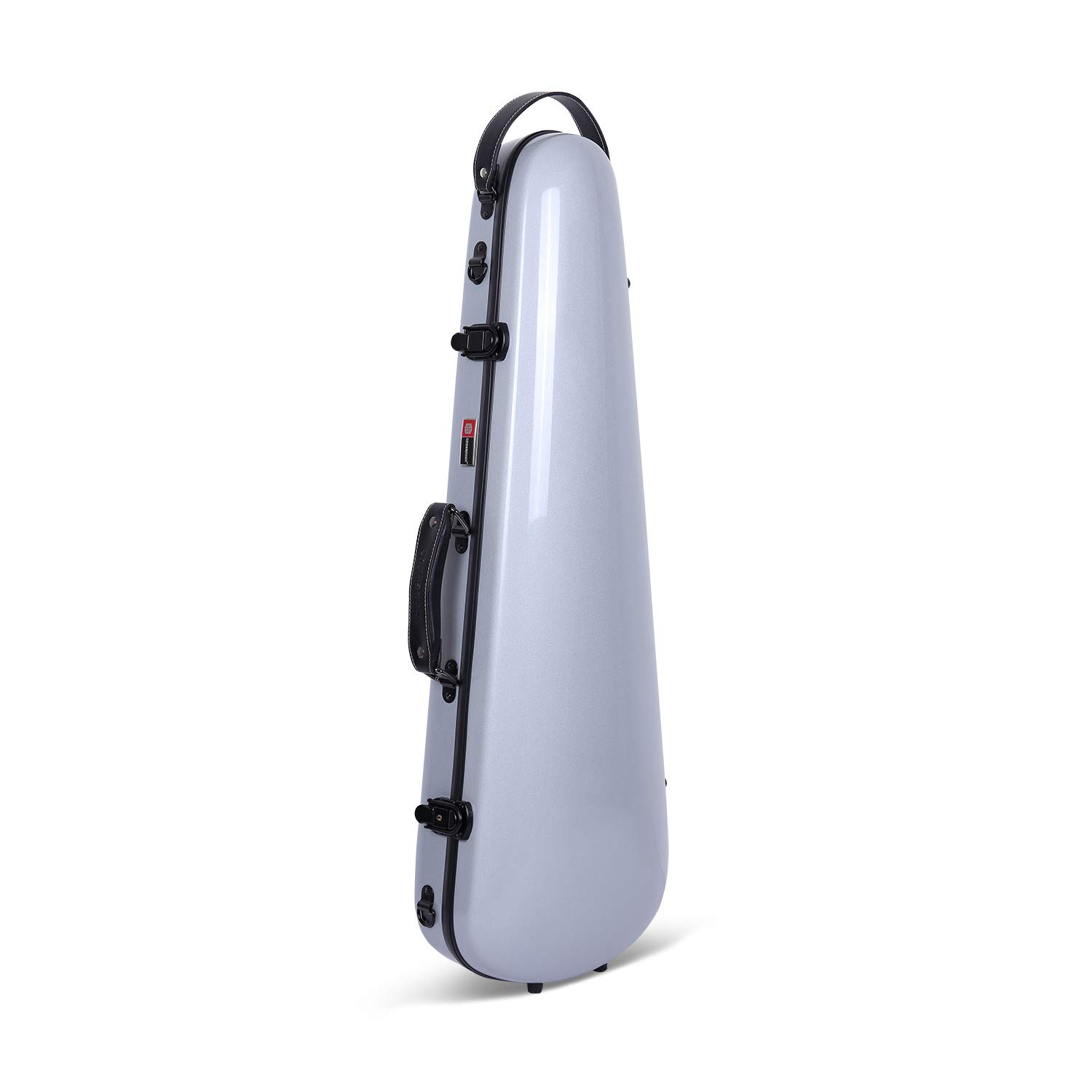 Crossrock CRF1020VSL Fiberglass 4/4 Full Size Black Violin Case - Durable Backpack Style for Professional Musicians & Students | Perfect for Travel, School & Orchestra Performances