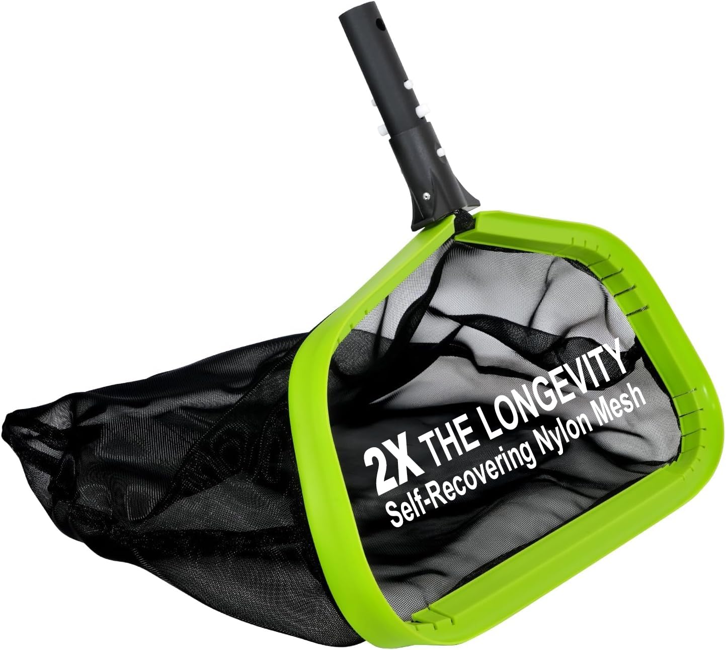 Professional Swimming Pool Leaf Skimmer Net with Heavy Duty Aluminum Frame & Nylon Deep Bag - Durable Pool Cleaning Tool for Leaves, Debris, and Insects (Pole Not Included) - Perfect for In-Ground & Above Ground Pools, Backyard Maintenance