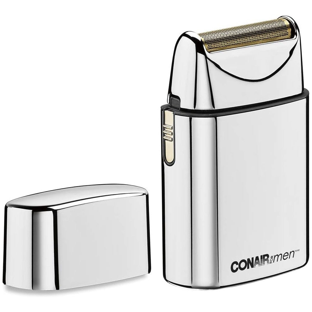CONAIR SHV10BSC Professional Barber Shop Pro Series Metal Foil Shaver for Men - Electric Razor for Close Shaving & Grooming at Home or Travel