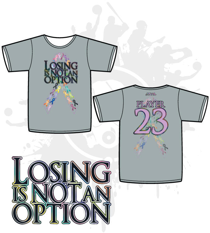 Losing is Not an Option - Motivational Quote Wall Art for Home & Office Decor - Perfect for Gym, Bedroom, and Inspirational Spaces