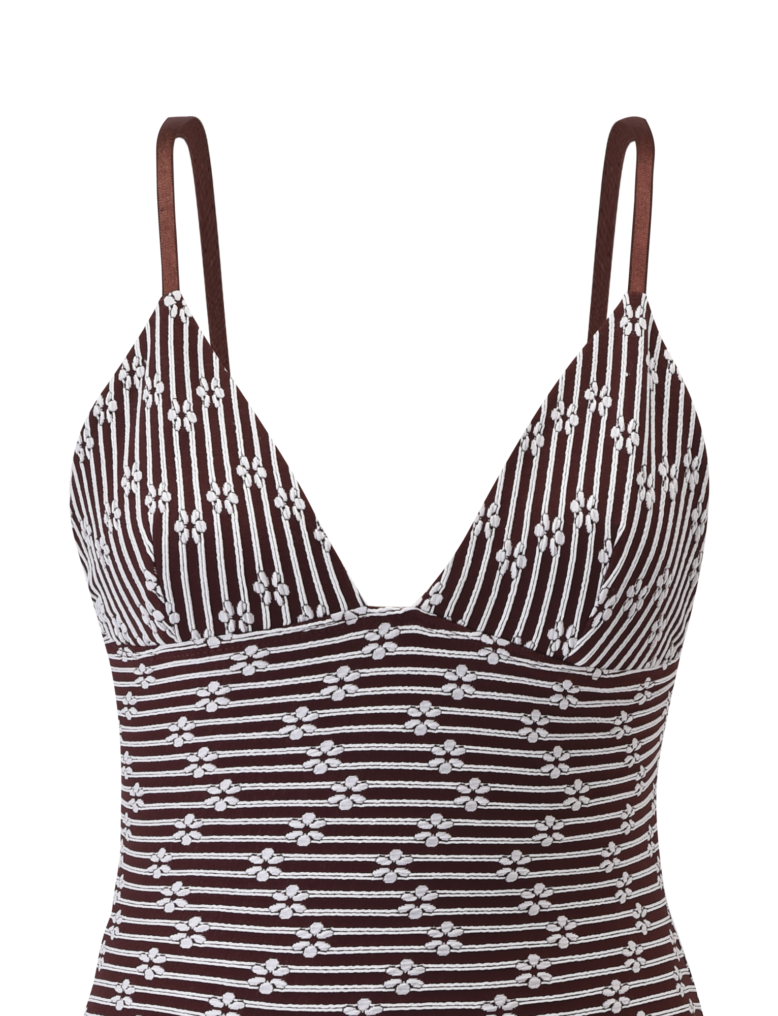 SAHRA Mini Dress - Chocolate Brown Striped Summer Dress for Women | Casual Beachwear & Party Outfit
