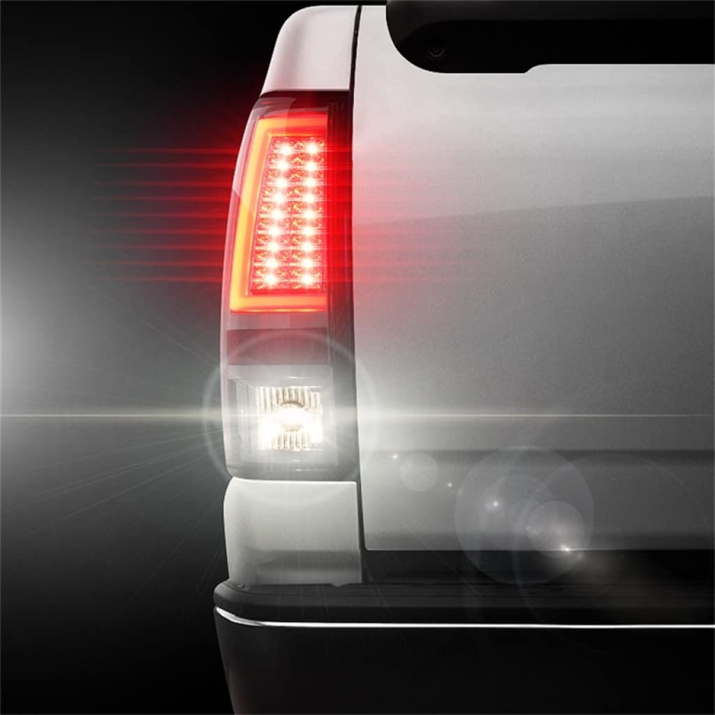 Spyder LED Smoke Tail Lights Pair for 2007 Chevy Silverado 1500 Classic | Version 2 | Part #5081940 | Upgrade Your Truck's Style & Night Visibility