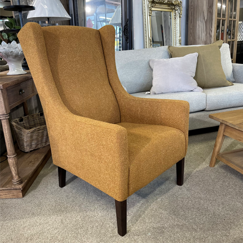 Durham Chair in Fontaine Mustard | Custom NZ Made | Perfect for Home Office, Living Room & Dining Room