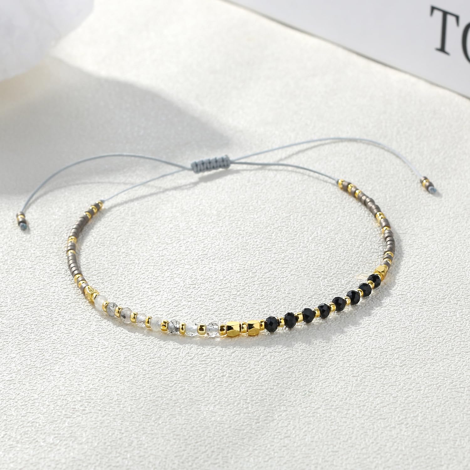 Bohemian Crystal Bracelets for Women - Miyuki Beaded Woven Friendship Bracelets | Handmade Jewelry Gift for Best Friends, Bridesmaids, Birthday & Festival (Boho Chic Style)