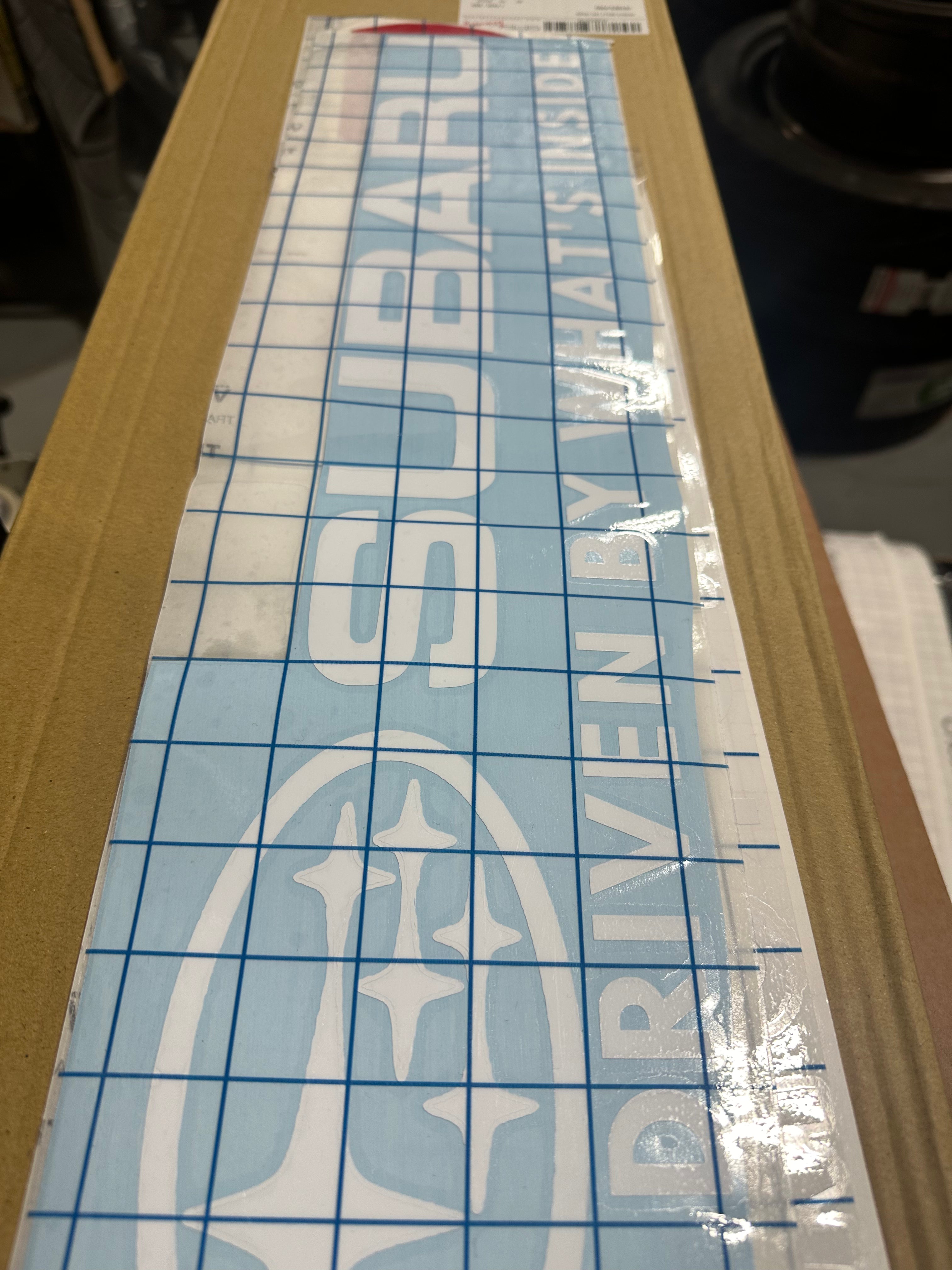 Custom EPP® Windshield & Bumper Decals for Subaru - 'Driven By What's Inside' Car Stickers - Perfect for Car Enthusiasts & Personalization