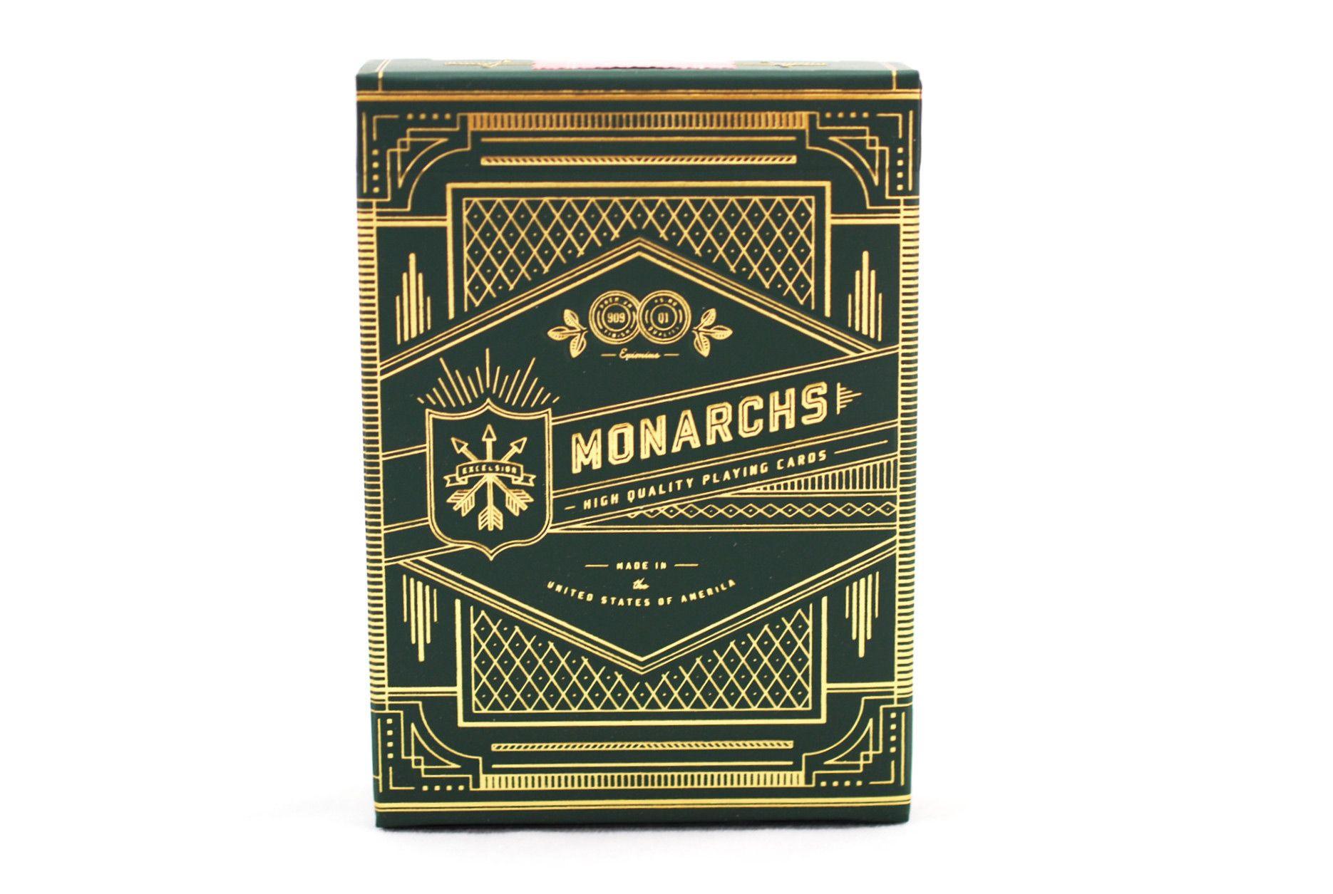 Premium Green Monarchs Playing Cards - Elegant & Durable Poker Deck for Magic Tricks, Cardistry & Casino Nights - Perfect for Game Nights, Poker Parties & Professional Performances
