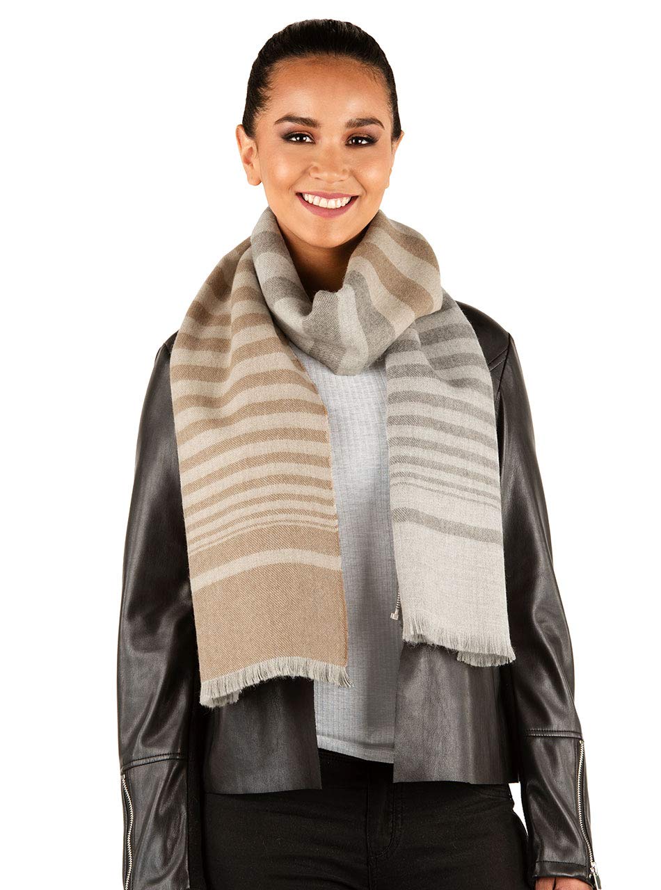 Soft & Warm Baby Alpaca Oversized Scarf - 100% Natural Eco-Friendly Alpaca Wool - Perfect for Winter, Travel & Fashion Accessories