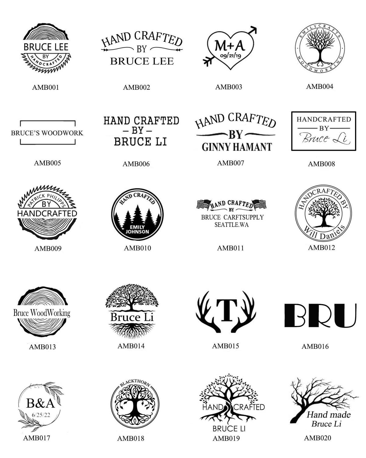 Custom Wood Branding Iron - Personalized Leather Branding Stamp for DIY Crafts, Wedding Favors & Bread Making - Engraved Logo Branding Tool for Woodworking, Leather Craft & Baking