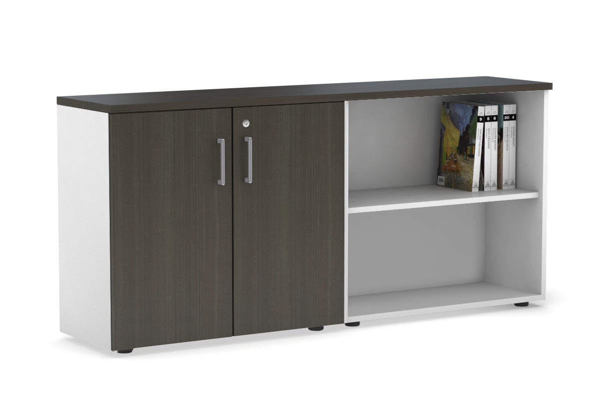 Small 2-Door Open Storage Cabinet with Shelves - 62.99