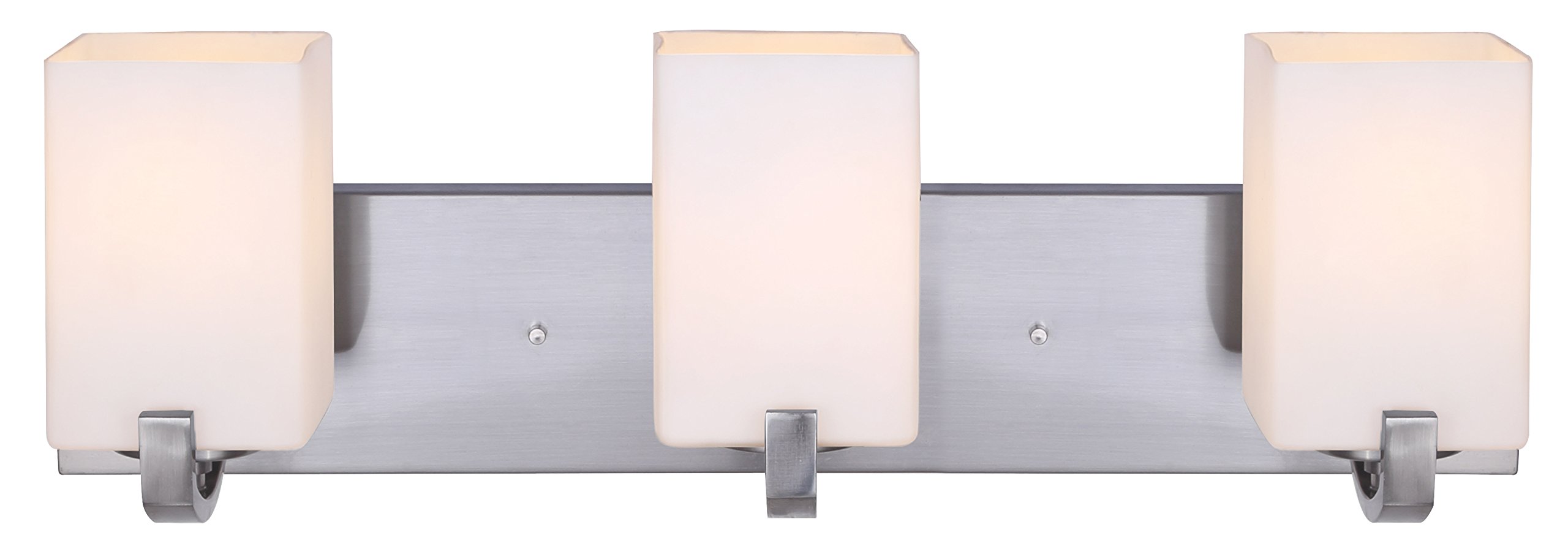 Canarm IVL422A03BN Palmer 3-Light Bathroom Vanity Light Fixture in Brushed Nickel Finish - Perfect for Modern Bathroom, Powder Room & Spa Decor