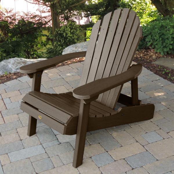 Hamilton Outdoor Folding & Reclining Adirondack Chair - Portable Patio Lounge Chair for Backyard, Poolside & Beach - Weather-Resistant Comfort for Relaxing Outdoors