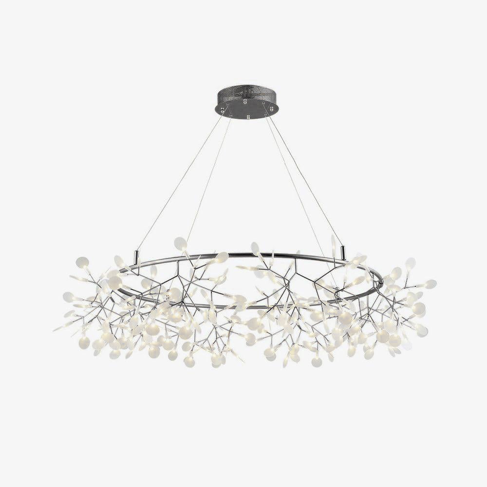 Black Big O Firefly LED Chandelier - Modern Crystal Ceiling Light Fixture for Dining Room, Living Room & Bedroom | Elegant Home Decor Lighting for Weddings & Parties