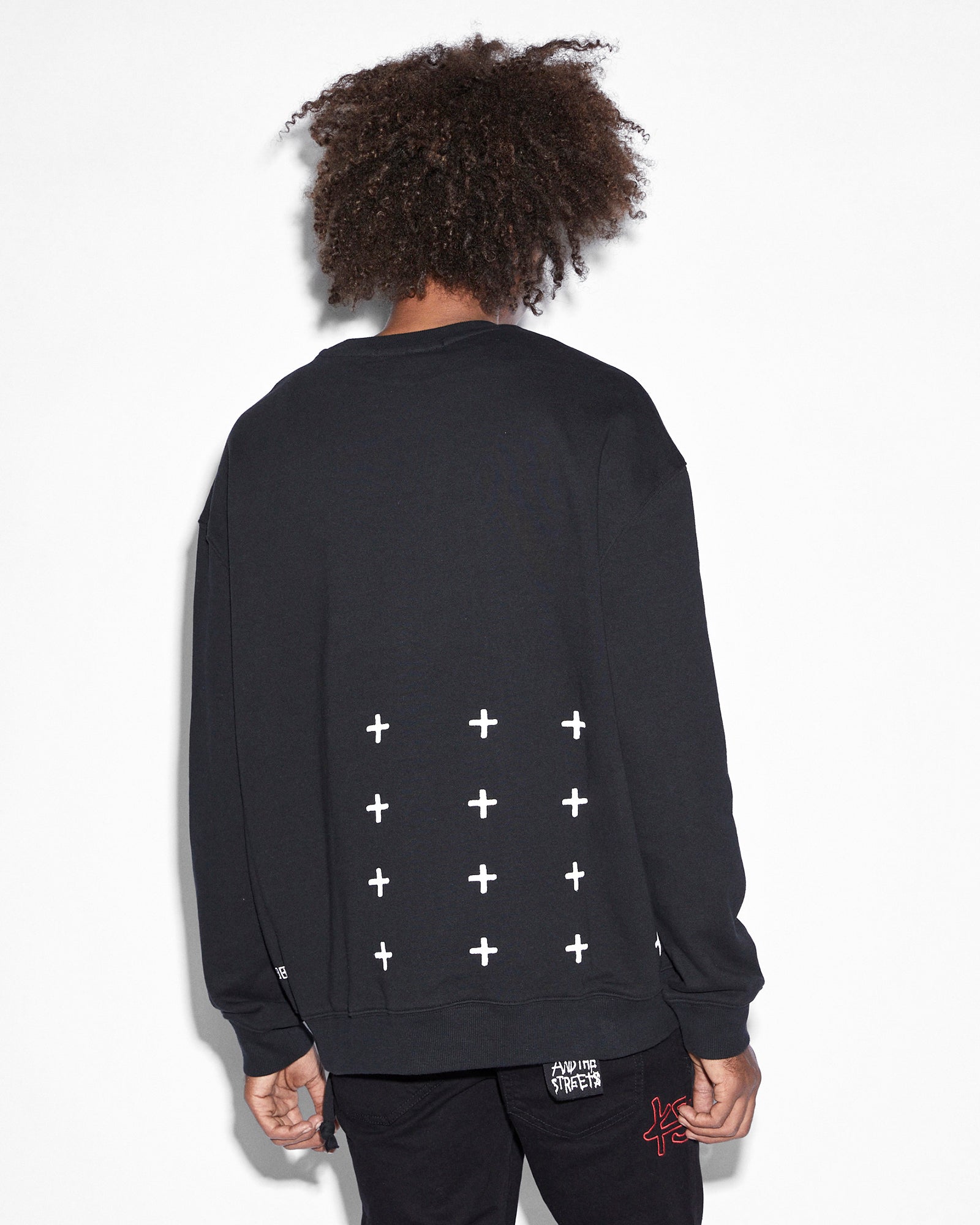 Chicago 4x4 Biggie Crewneck Sweatshirt - Jet Black | Men's Oversized Streetwear Hoodie for Urban Fashion & Casual Wear
