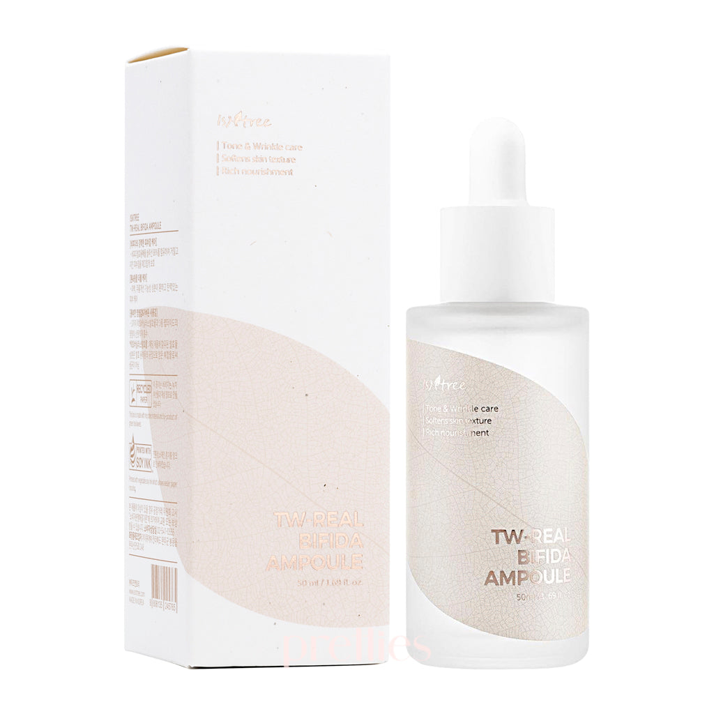 Isntree TW Real Bifida Ampoule 50ml - Korean Skin Repair Serum for Hydration & Anti-Aging - Perfect for Night Routine & Sensitive Skin Care