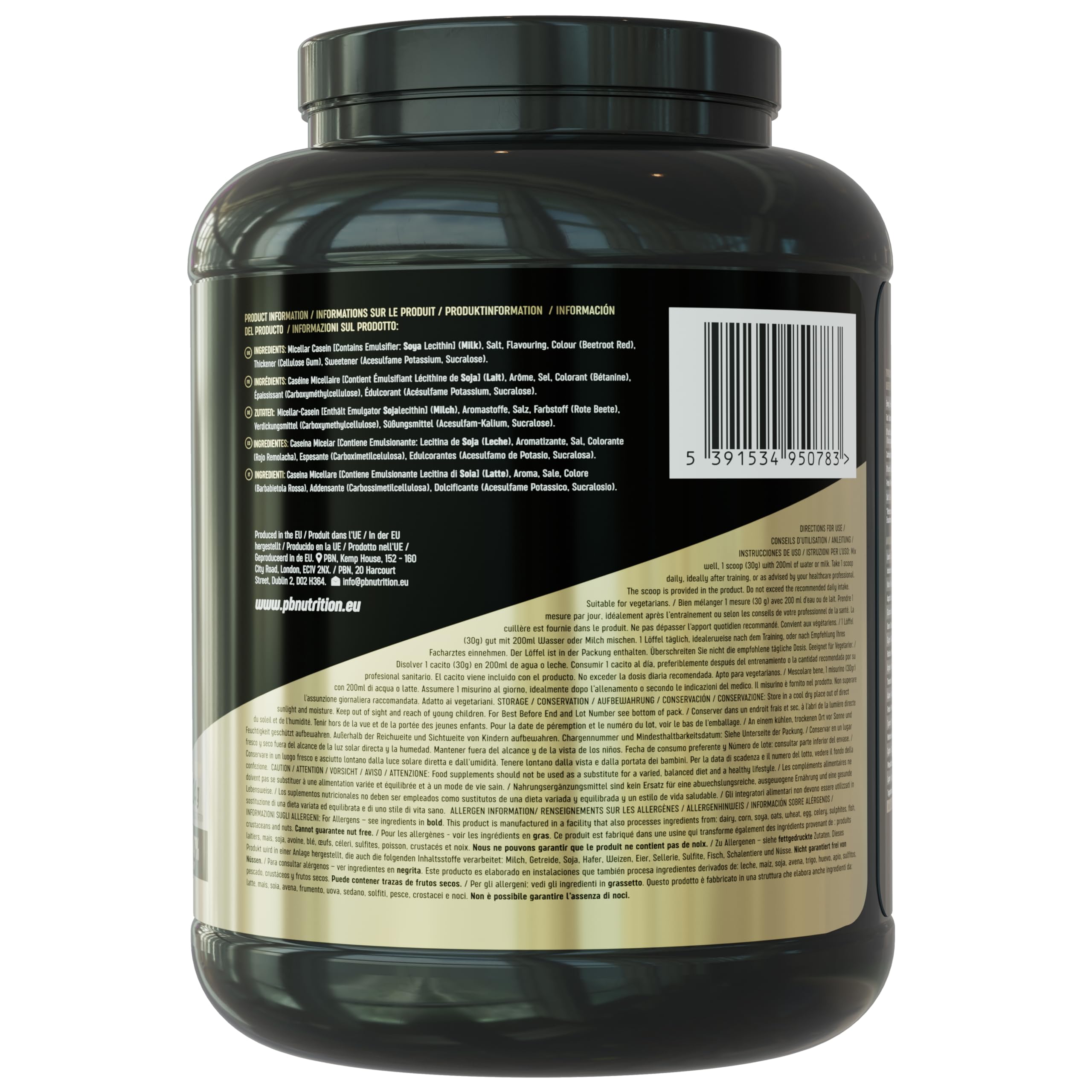Premium Body Nutrition Micellar Casein Protein Powder - 2kg (4.4lb) Vanilla Flavor - Slow Digesting Protein for Muscle Recovery & Overnight Support - Ideal for Bodybuilders, Athletes & Fitness Enthusiasts