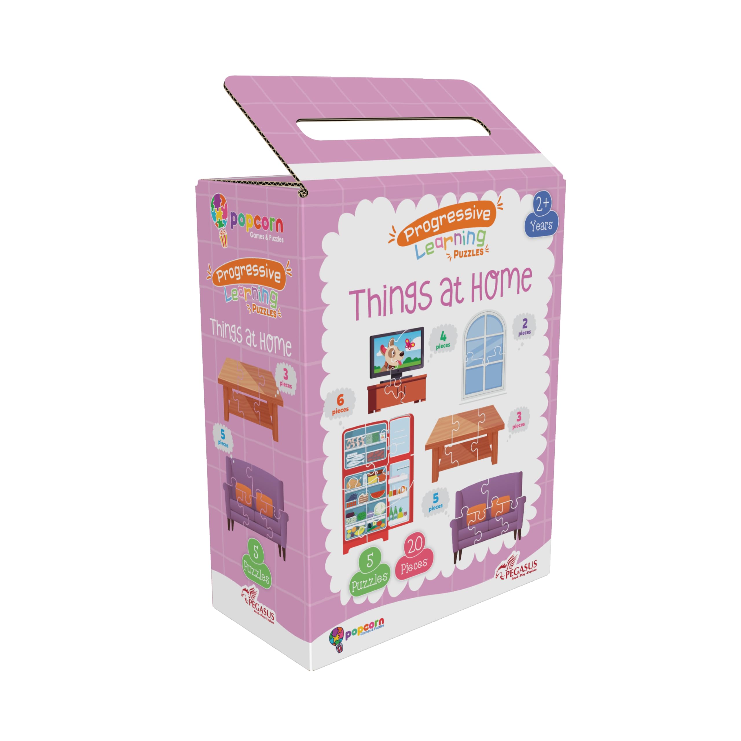 Popcorn Games & Puzzles - Fun Educational Toys for Kids Ages 3+ | Perfect for Family Game Night and Early Learning Activities
