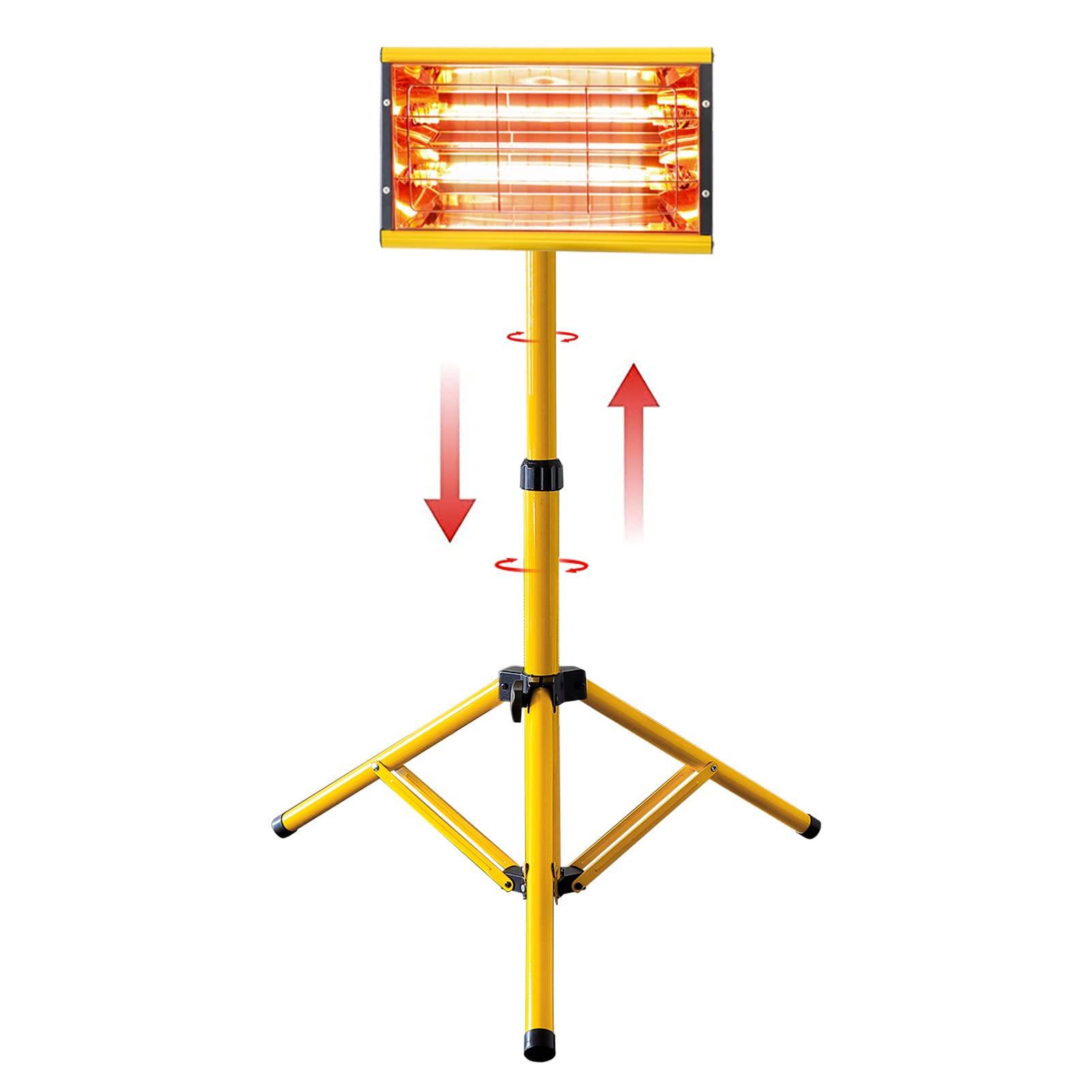 2000W DATOUBOSS Shortwave Infrared Paint Curing Lamp - Professional Paint Baking & Drying Tool with Adjustable Bracket for Auto Body Repair, Industrial Coating & DIY Projects