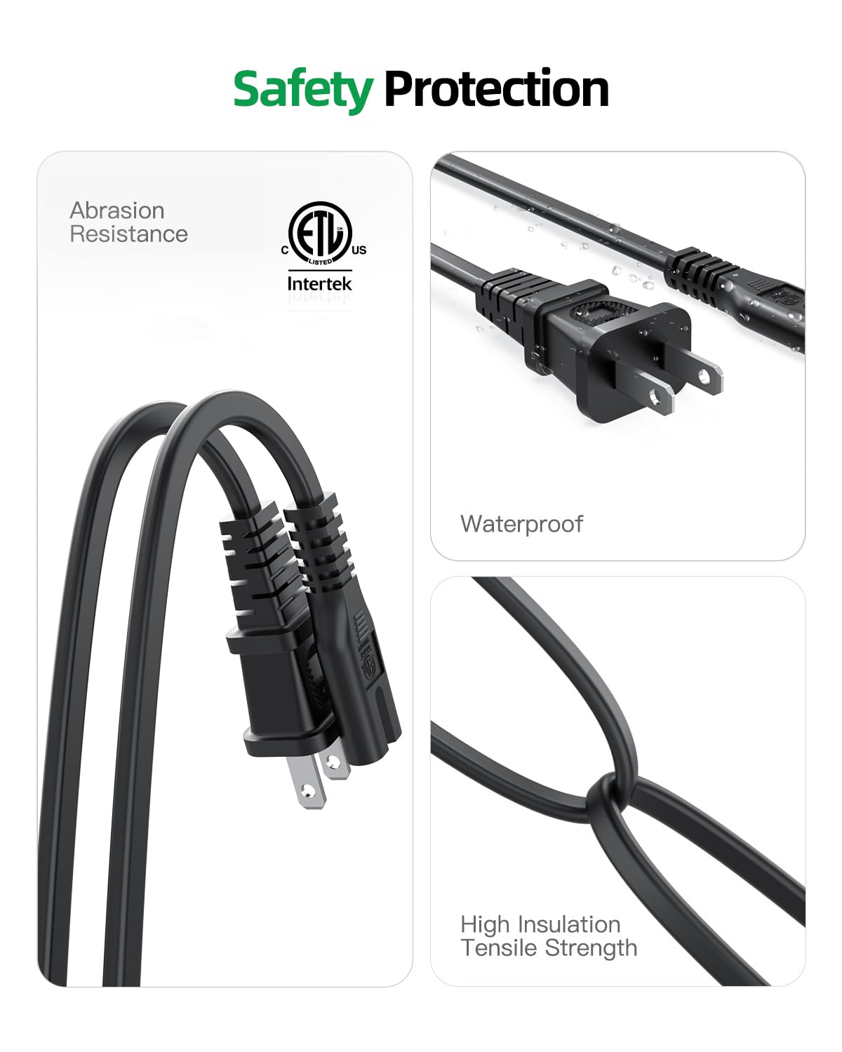 JBL Partybox 310 110 710 100 300 1000 Replacement Power Cord & Charger - ETL Certified On-The-Go Speaker Charging Cable for Outdoor Parties, Beach Events & Home Entertainment