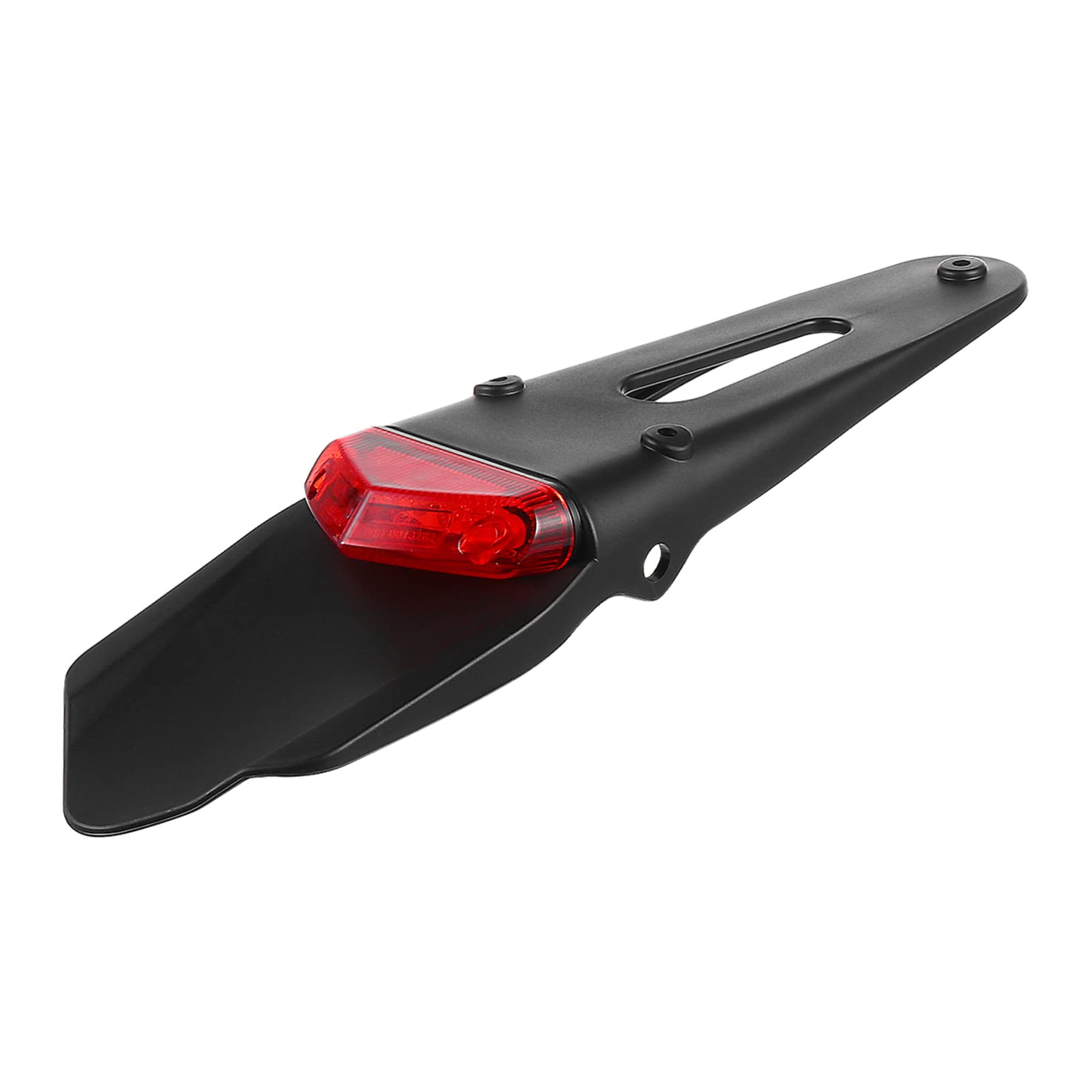 FAVOMOTO Universal Motorcycle LED Tail Light - Rear Mount Brake Lamp, Stop Running Light with License Plate Back Guard - Perfect for Night Riding & Safety Enhancement