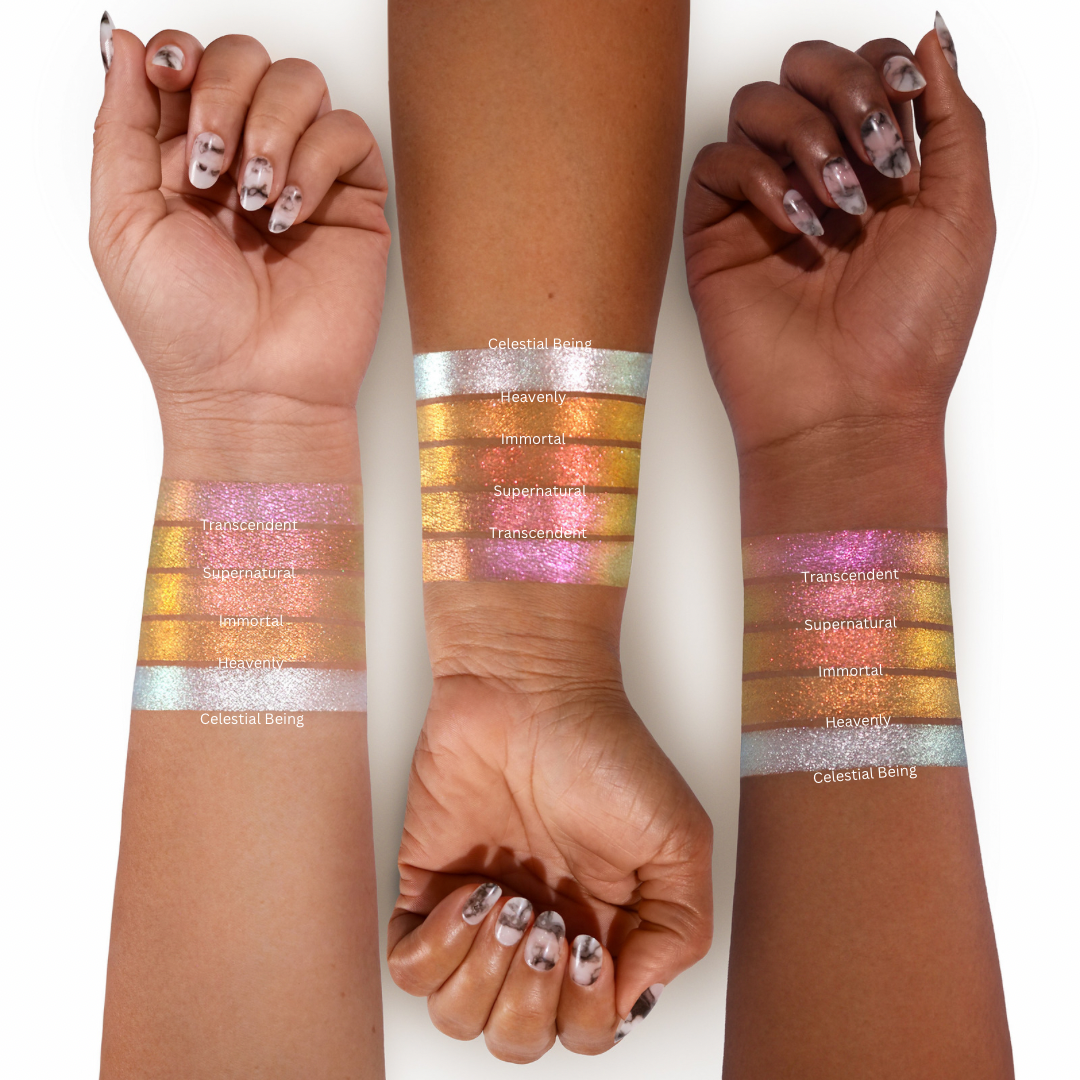 Sublime Hearts Refillable Iridescent Eyeshadow Palette - Vegan & Cruelty-Free Makeup for Party, Wedding & Everyday Glam Looks
