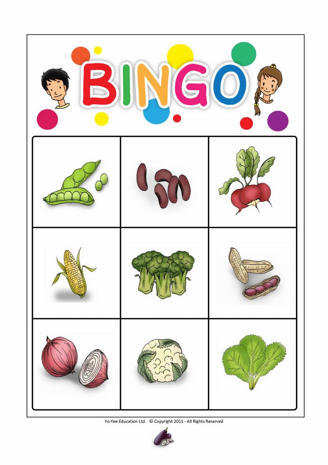 Vegetable Flash Cards with Matching Bingo Game - Educational Vocabulary Picture Cards for Babies, Toddlers & Kids | Perfect for Preschool Learning, Homeschooling & Family Game Night