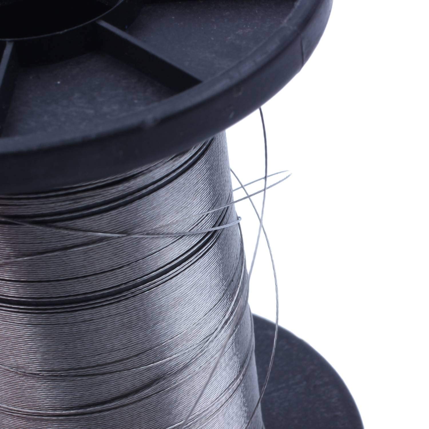 30M 304 Stainless Steel Wire Rope Cable - 0.3mm Diameter, High Strength & Corrosion Resistant for DIY Projects, Jewelry Making, and Marine Applications