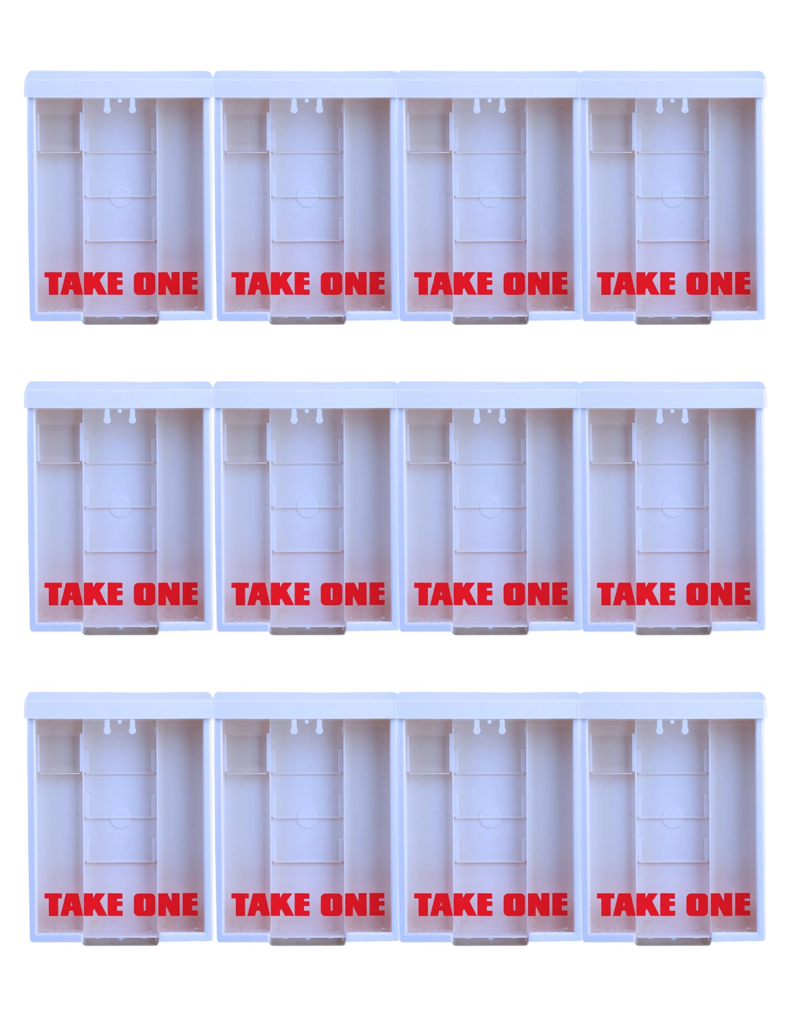 12 Pack White Snap Shut Brochure Holders - Durable Flyer Display Boxes for Retail, Events & Outdoor Use - Bulk Wholesale Storage Solution for Menus, Catalogs & Promotional Materials
